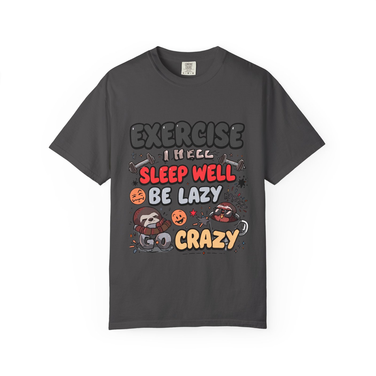 Funny Lazy Lifestyle T-Shirt | White Graphic Tee | Relaxed Mood - Image 6