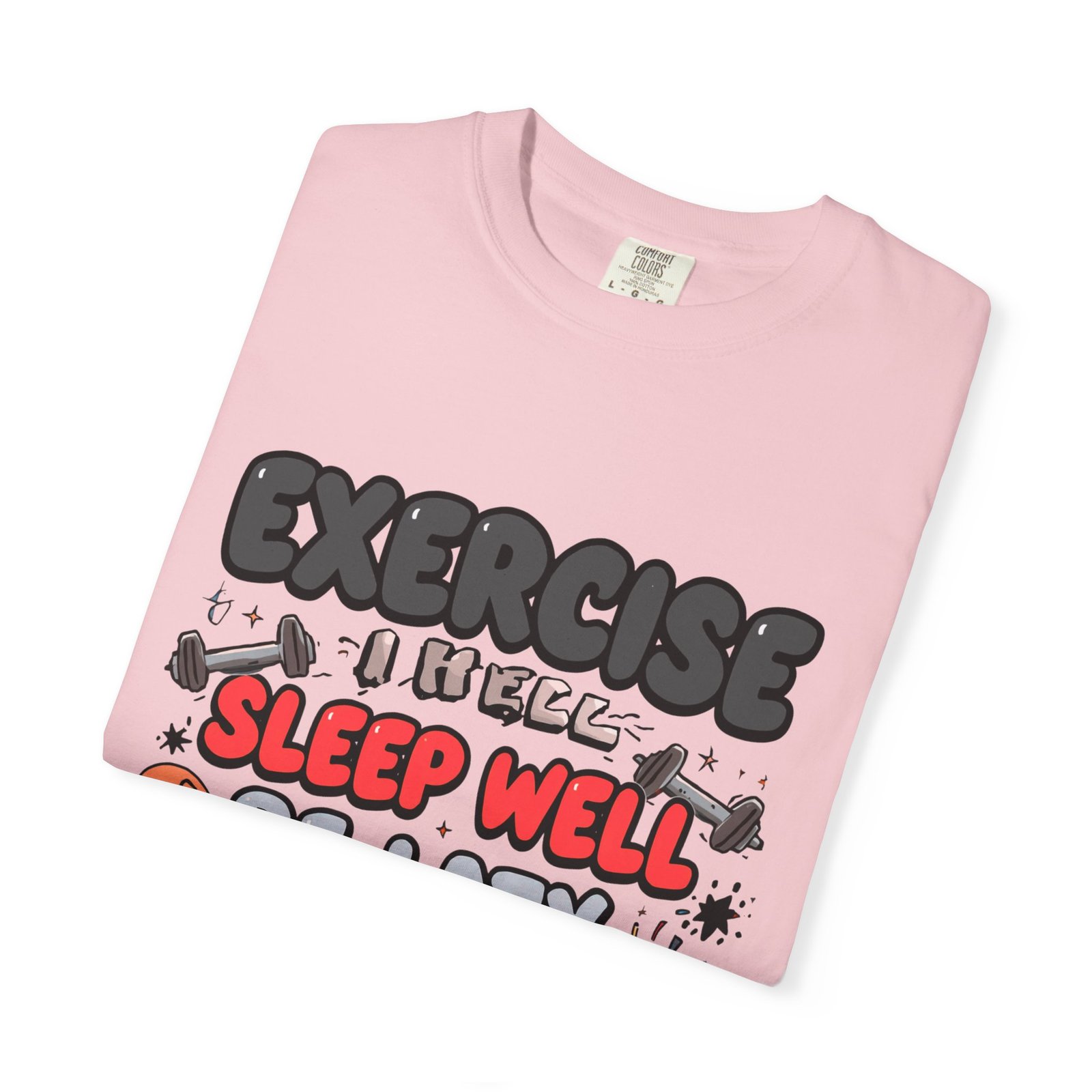 Funny Sloth T-Shirt – "Exercise Sleep Well Be Lazy Be Crazy" Graphic Tee - Image 31