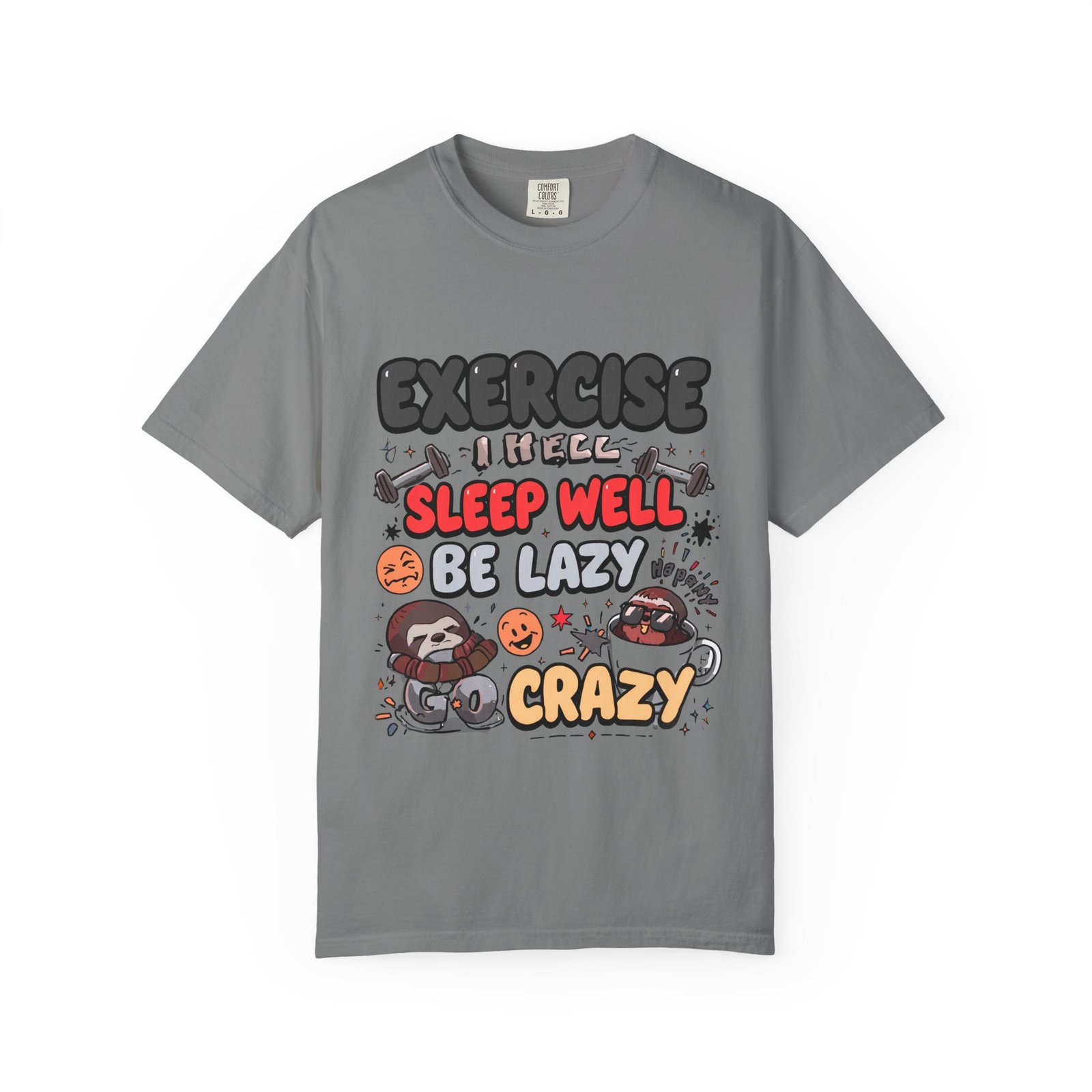Funny Lazy Lifestyle T-Shirt | White Graphic Tee | Relaxed Mood - Image 10