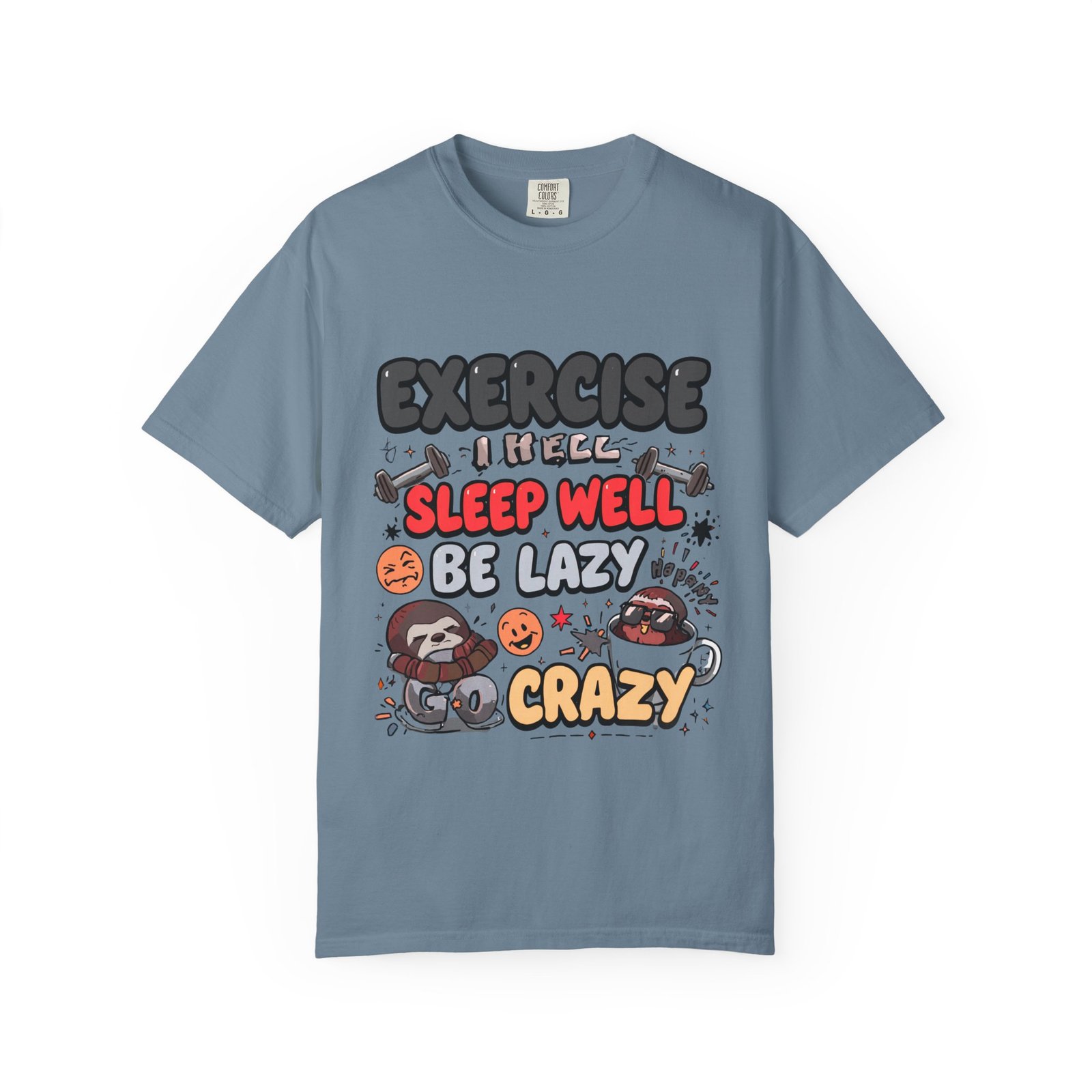 Funny Lazy Lifestyle T-Shirt | White Graphic Tee | Relaxed Mood - Image 8