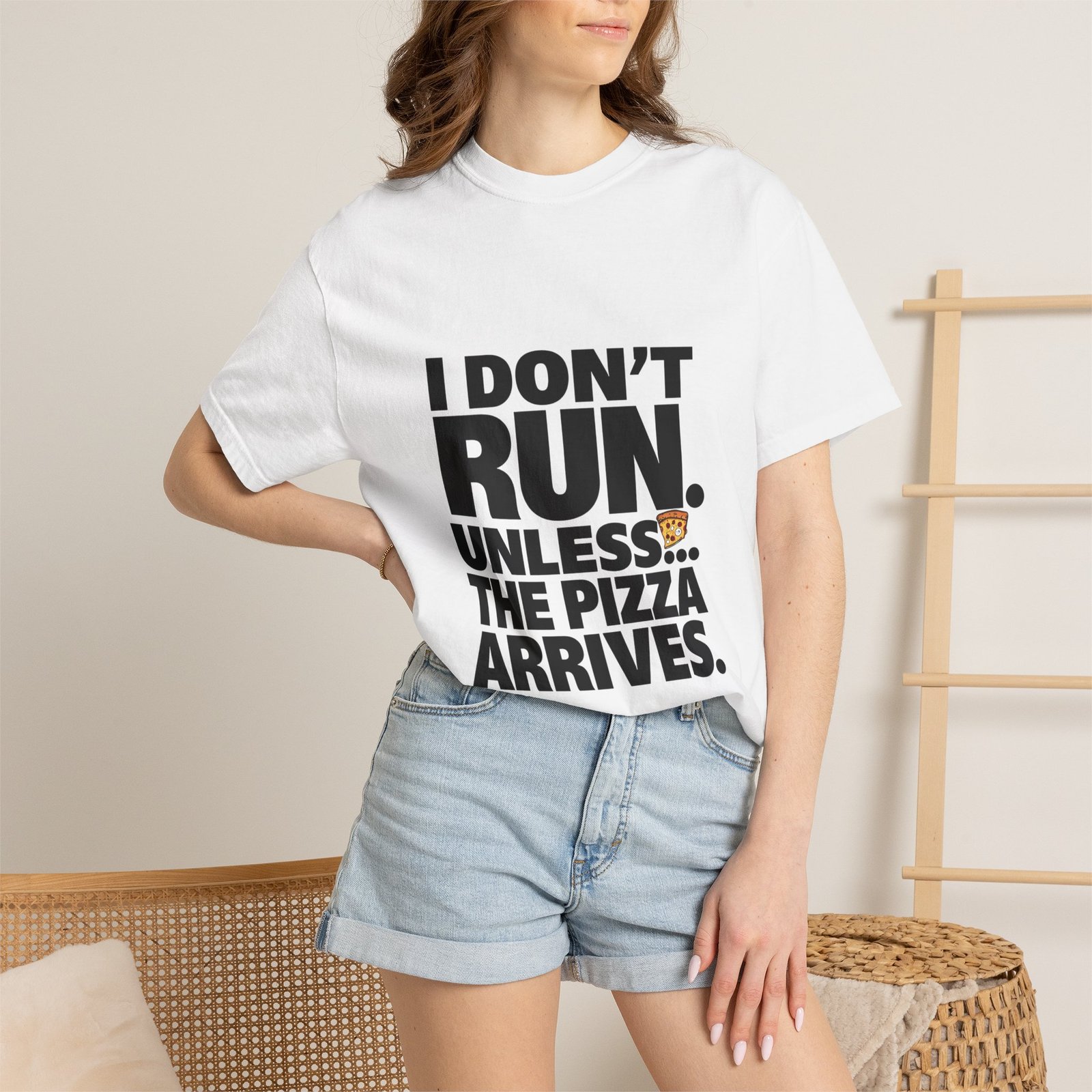 Funny Pizza Quote T-Shirt Cozy Living Room Style - Image 6