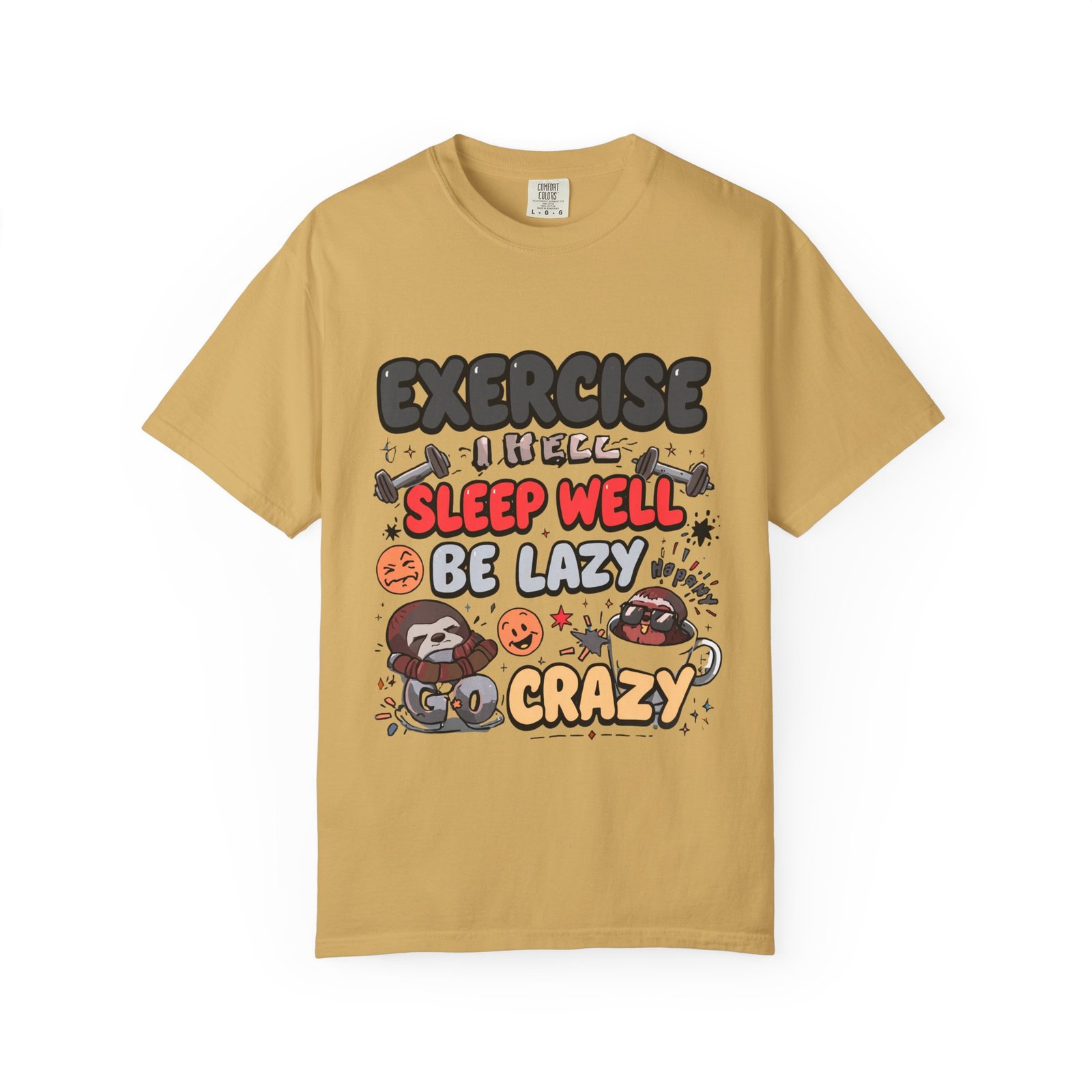 Funny Lazy Lifestyle T-Shirt | White Graphic Tee | Relaxed Mood - Image 13