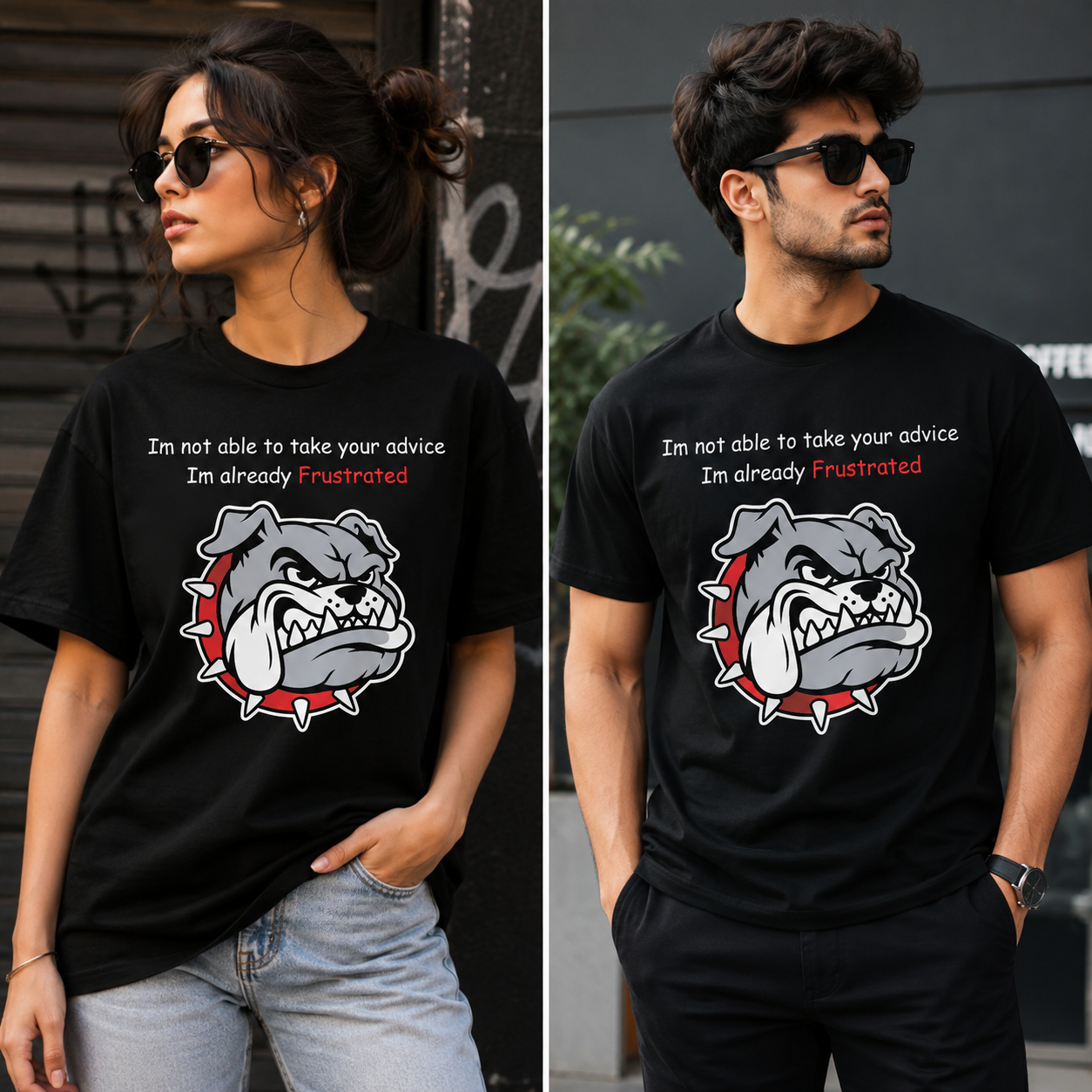 Frustrated Bulldog T Shirt
