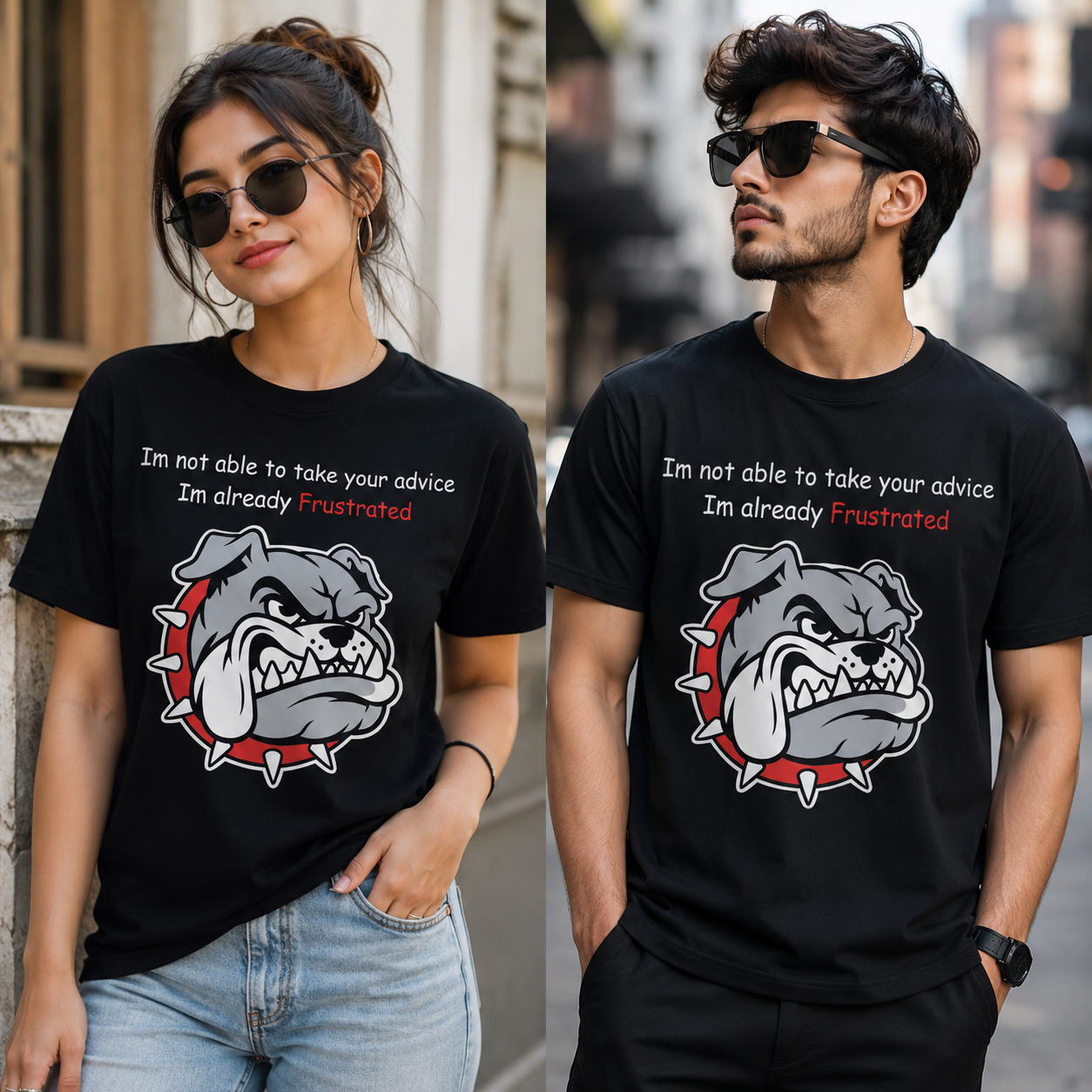 Frustrated Bulldog T Shirt