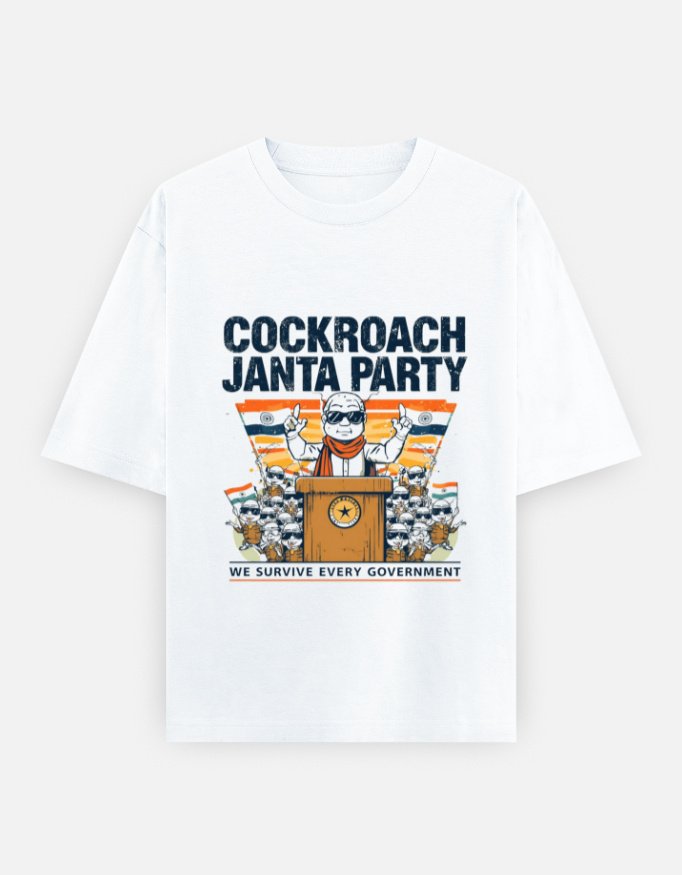 Funny Political Satire T-Shirt | White Men's Graphic Tee | Rally Style - Image 3