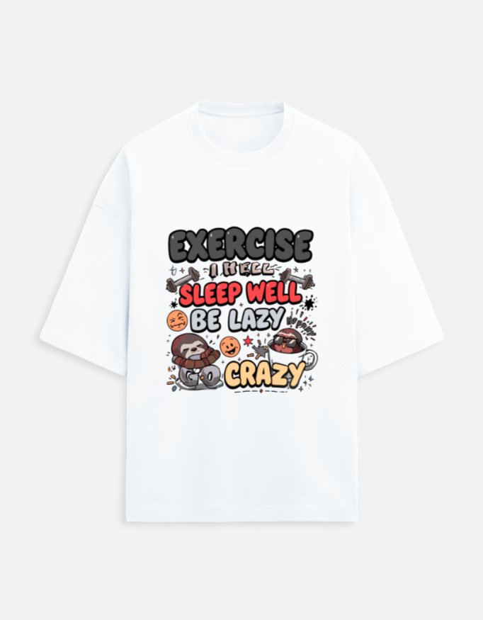 Funny Lazy Lifestyle T-Shirt | White Graphic Tee | Relaxed Mood - Image 20