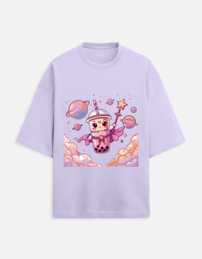Cute Bubble Tea Graphic T-Shirt | Women's White Tee | Café Aesthetic - Image 6