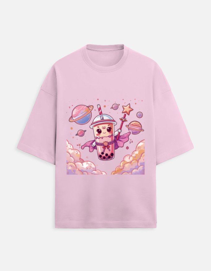 Cute Bubble Tea Graphic T-Shirt | Women's White Tee | Café Aesthetic - Image 5