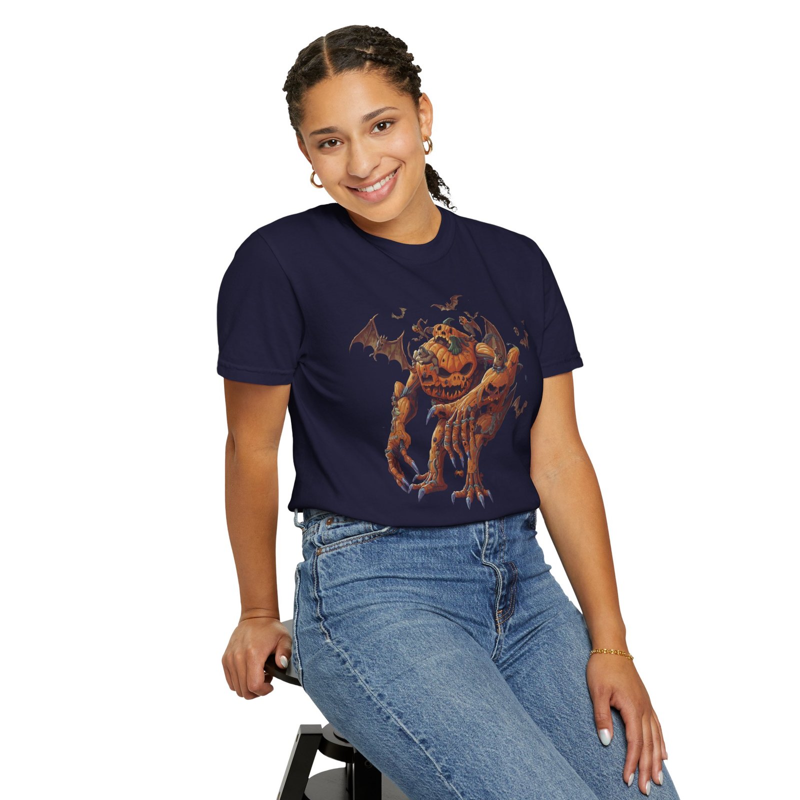 Halloween Pumpkin Monster T-Shirt - Image 16
