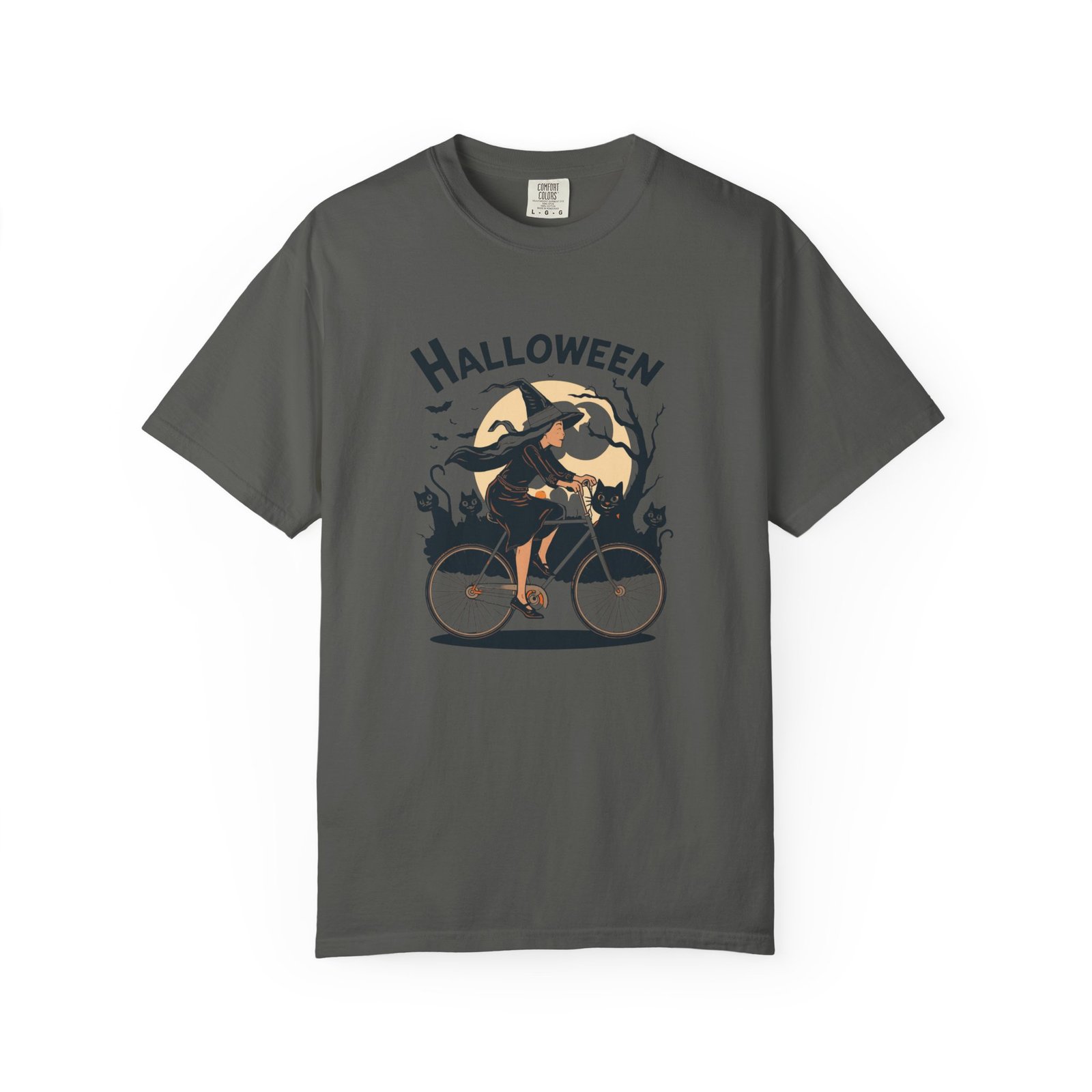Halloween Witch Bike T-Shirt - Image 19