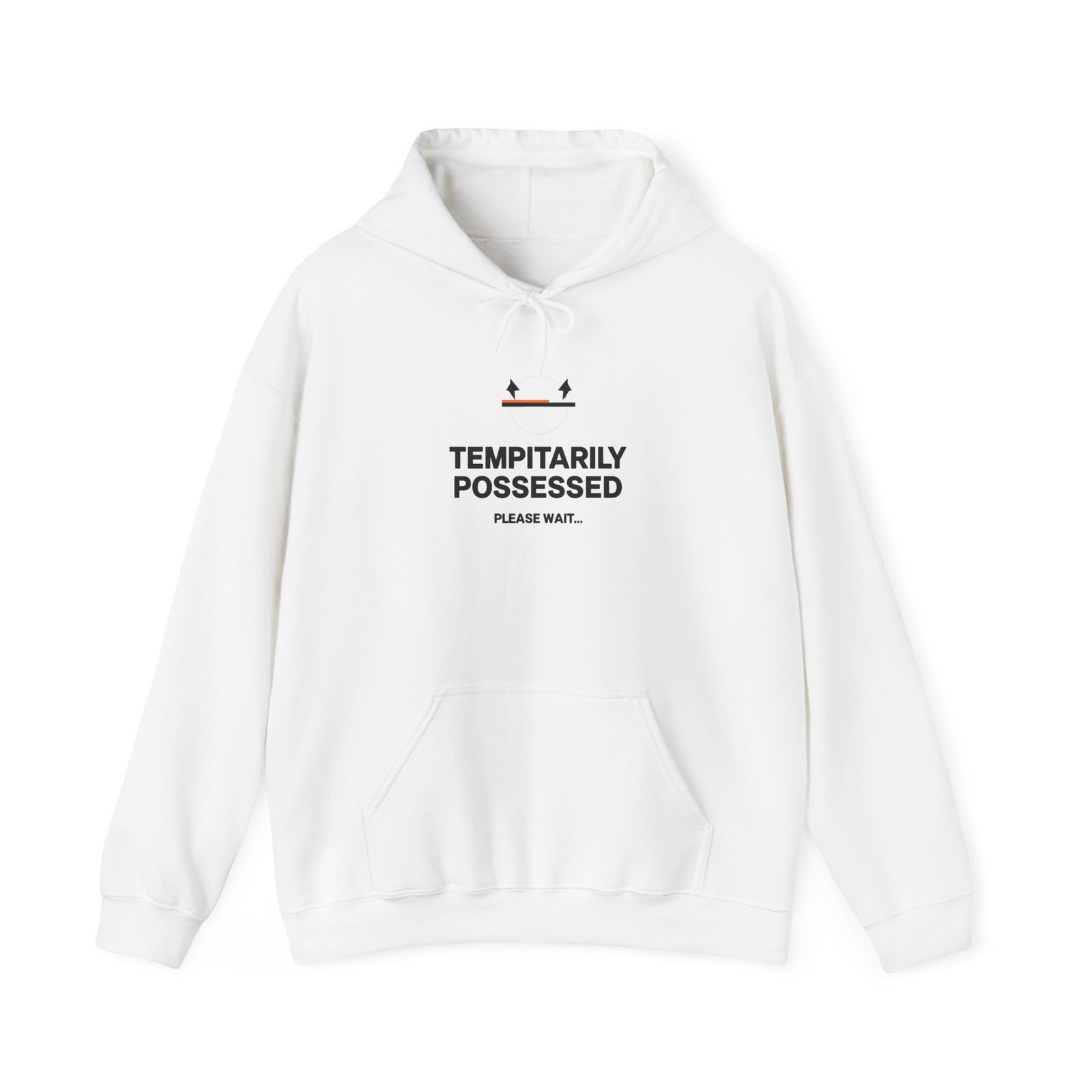 Temporarily Possessed Hoodie – Funny Paranormal Graphic Pullover