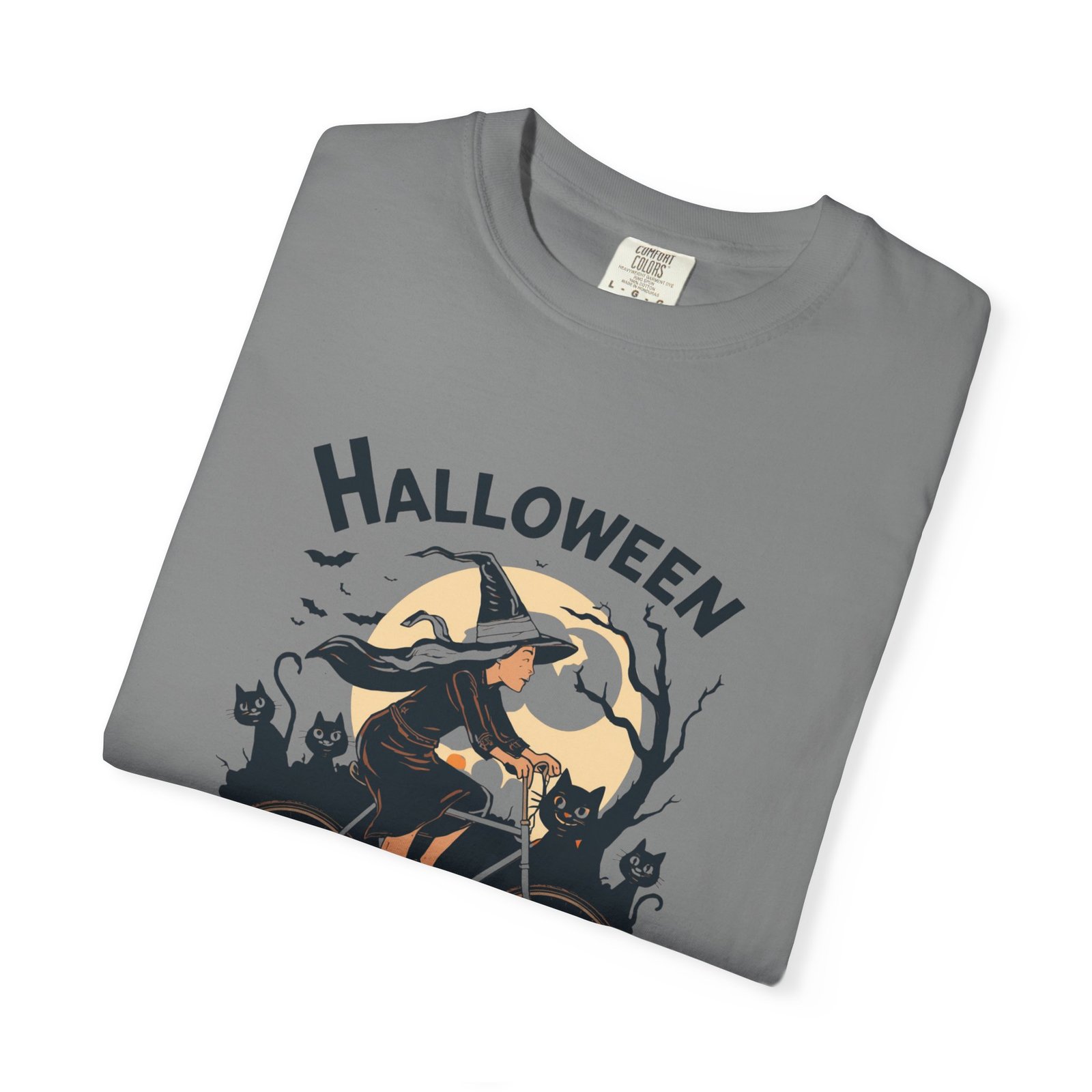 Halloween Witch Bike T-Shirt - Image 27