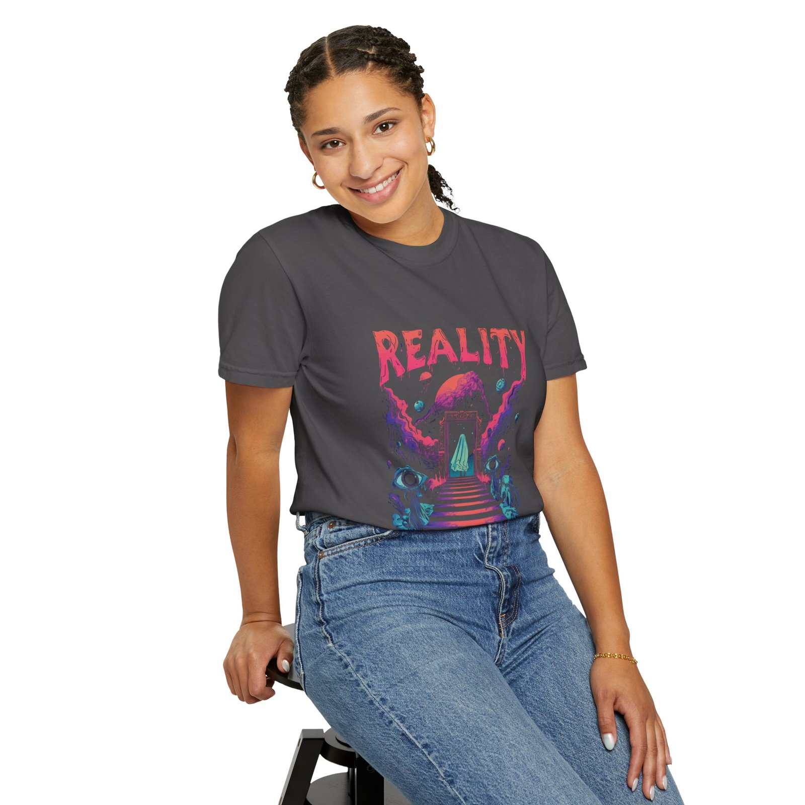 Reality Closed at Midnight T-Shirt – Psychedelic Ghost Halloween Tee - Image 22