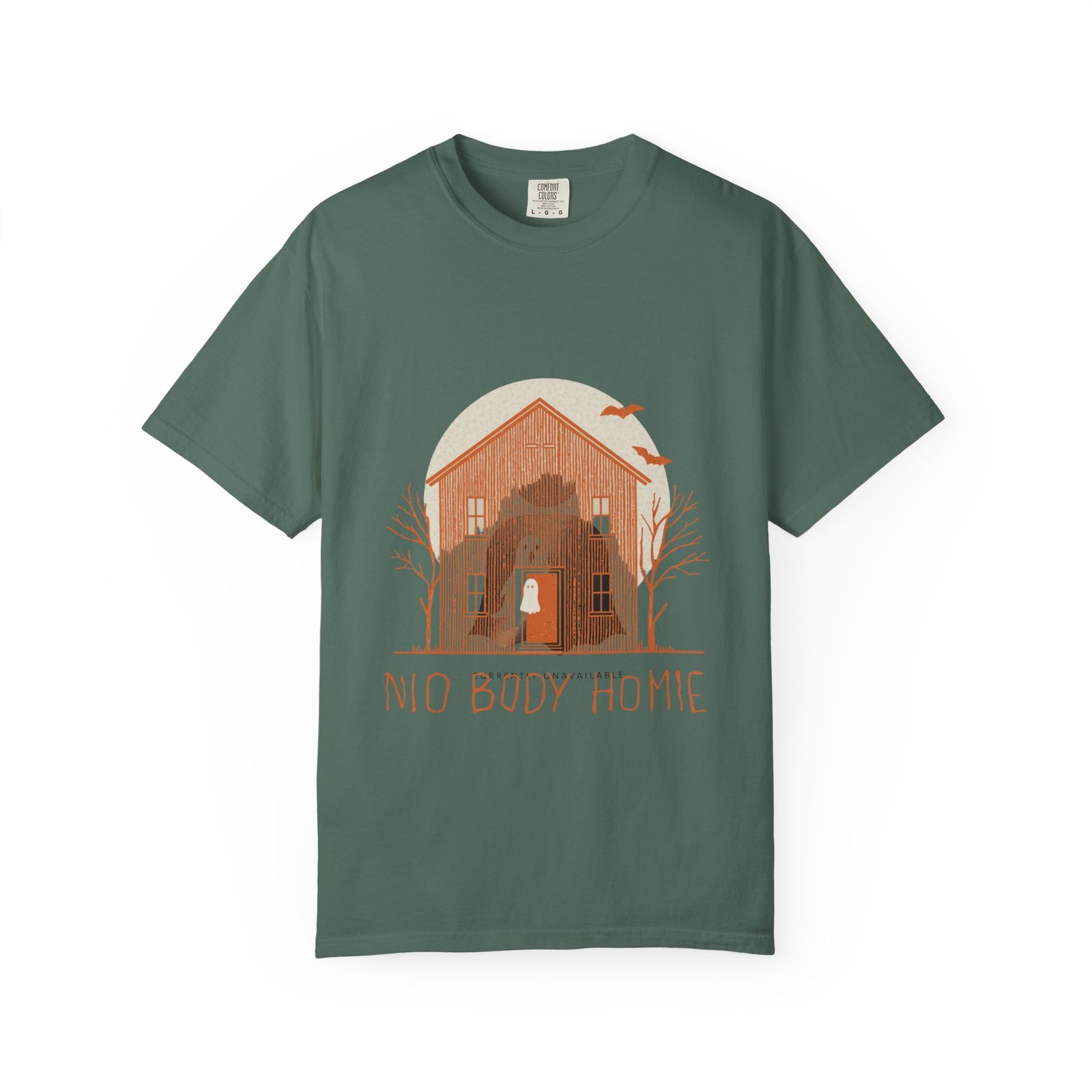 No Body Home T-Shirt – Funny Ghost Haunted House Halloween Tee - Image 8