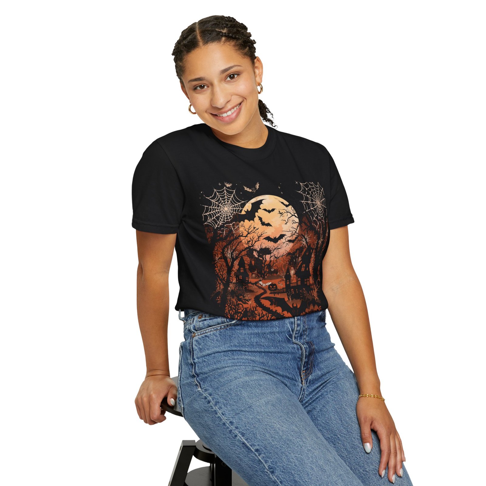 Autumn Moon Cottage T-Shirt - Image 16