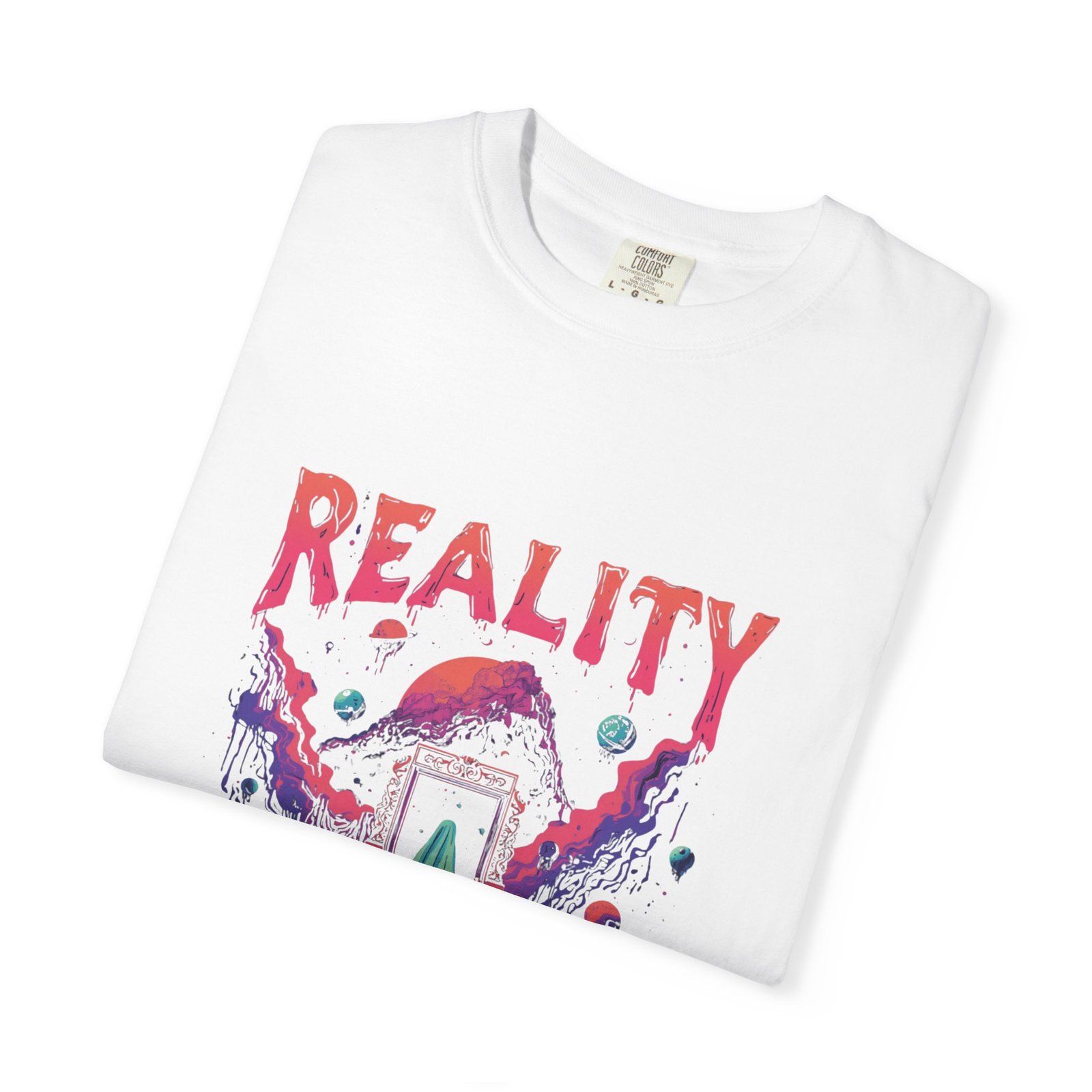 Reality Closed at Midnight T-Shirt – Psychedelic Ghost Halloween Tee - Image 3