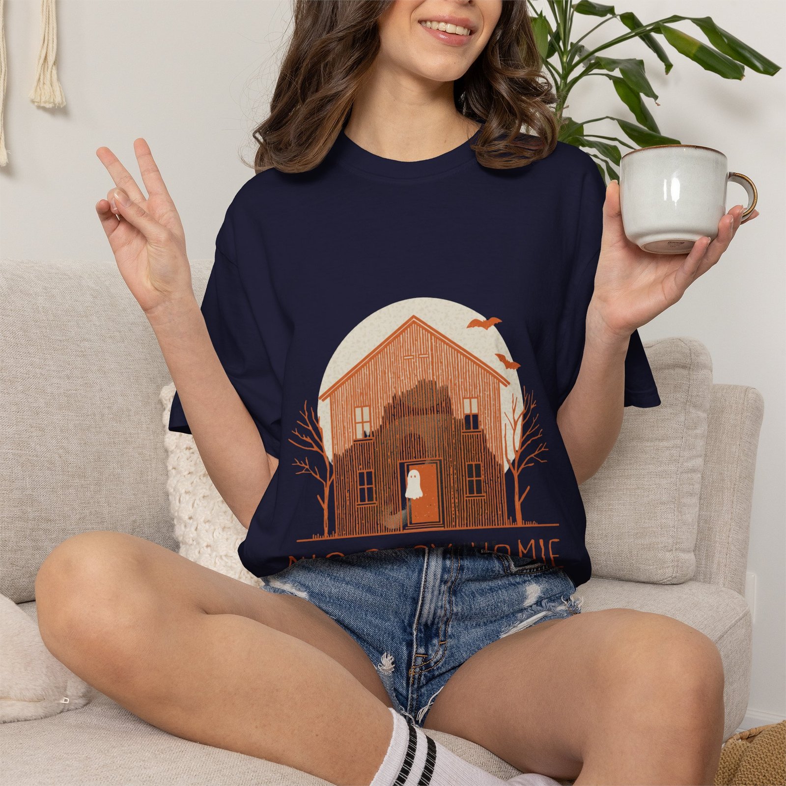 No Body Home T-Shirt – Funny Ghost Haunted House Halloween Tee - Image 19
