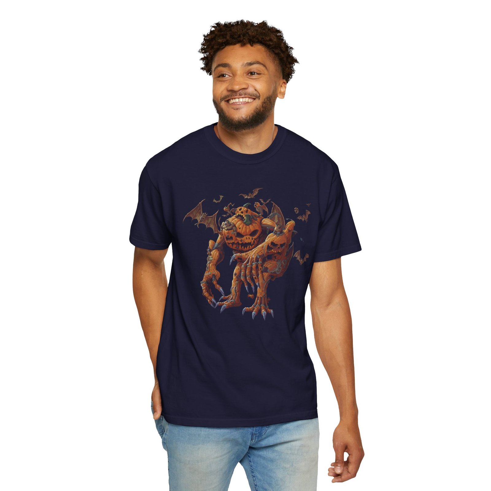 Halloween Pumpkin Monster T-Shirt - Image 17
