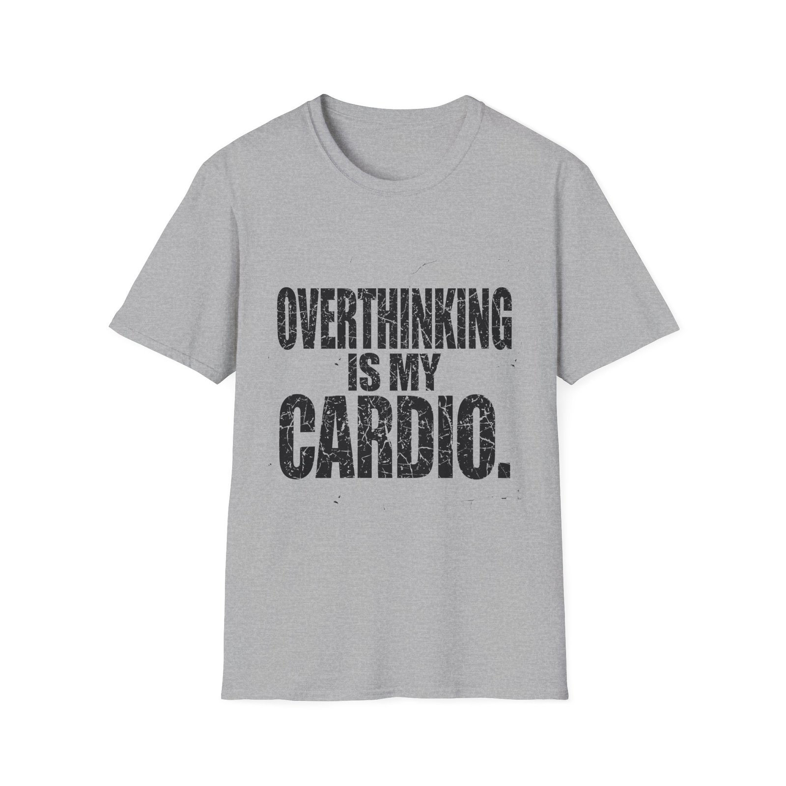 Overthinking Is My Cardio T-Shirt – Funny Introvert Graphic Tee - Image 9