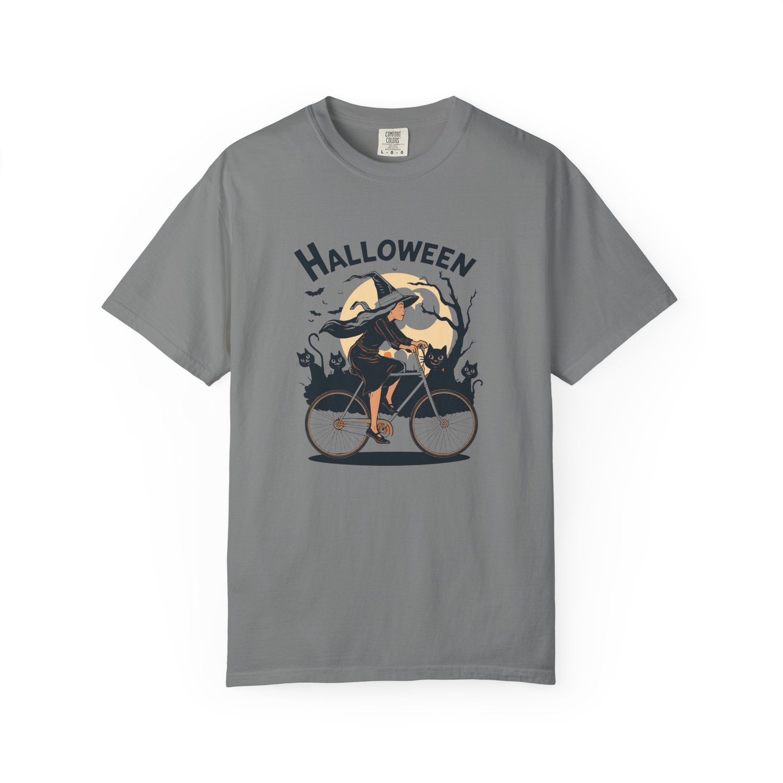Halloween Witch Bike T-Shirt - Image 25