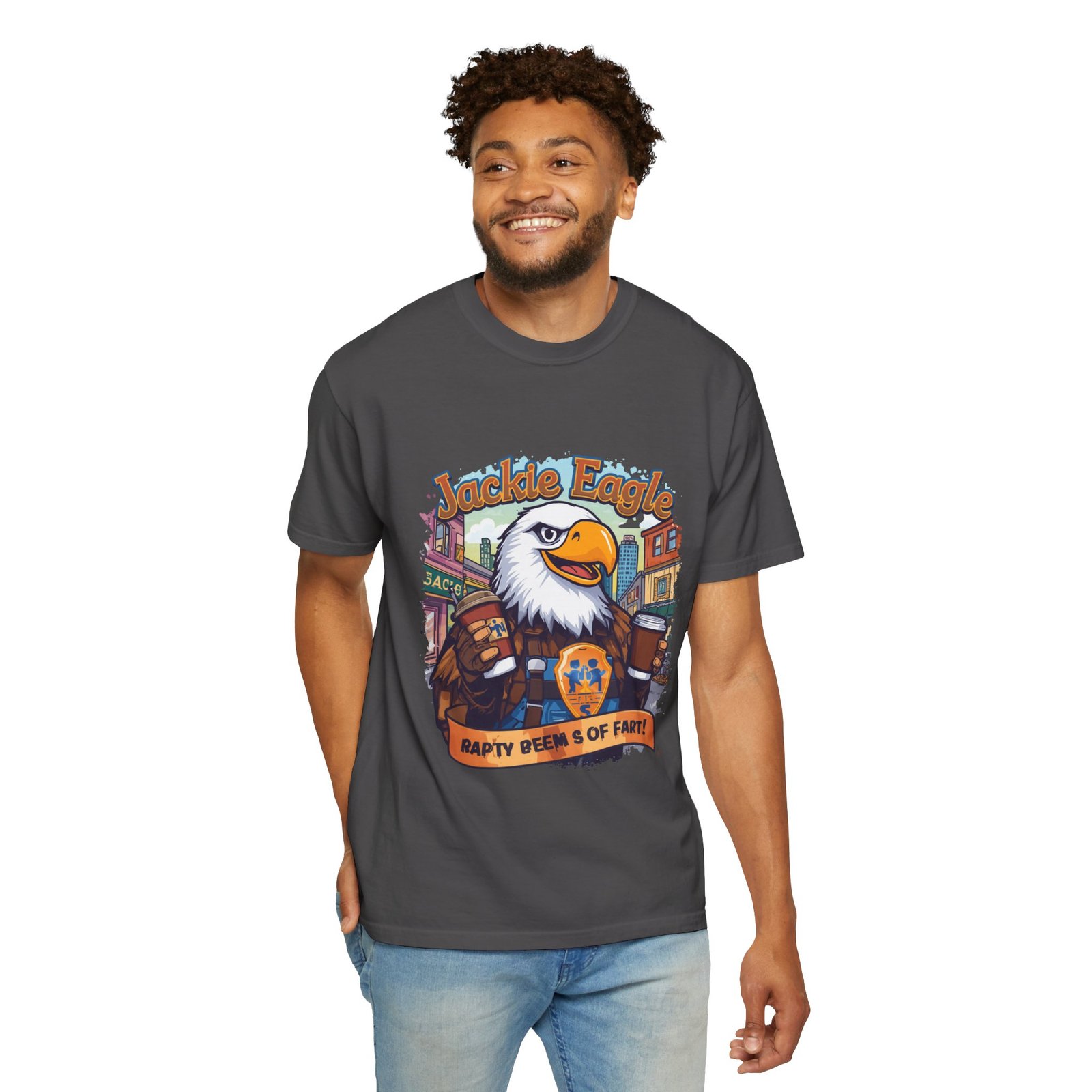 Jackle Eagle 'Party Veers 5 Of Part' Graphic T-Shirt — Vintage Eagle Brewery Design - Image 55
