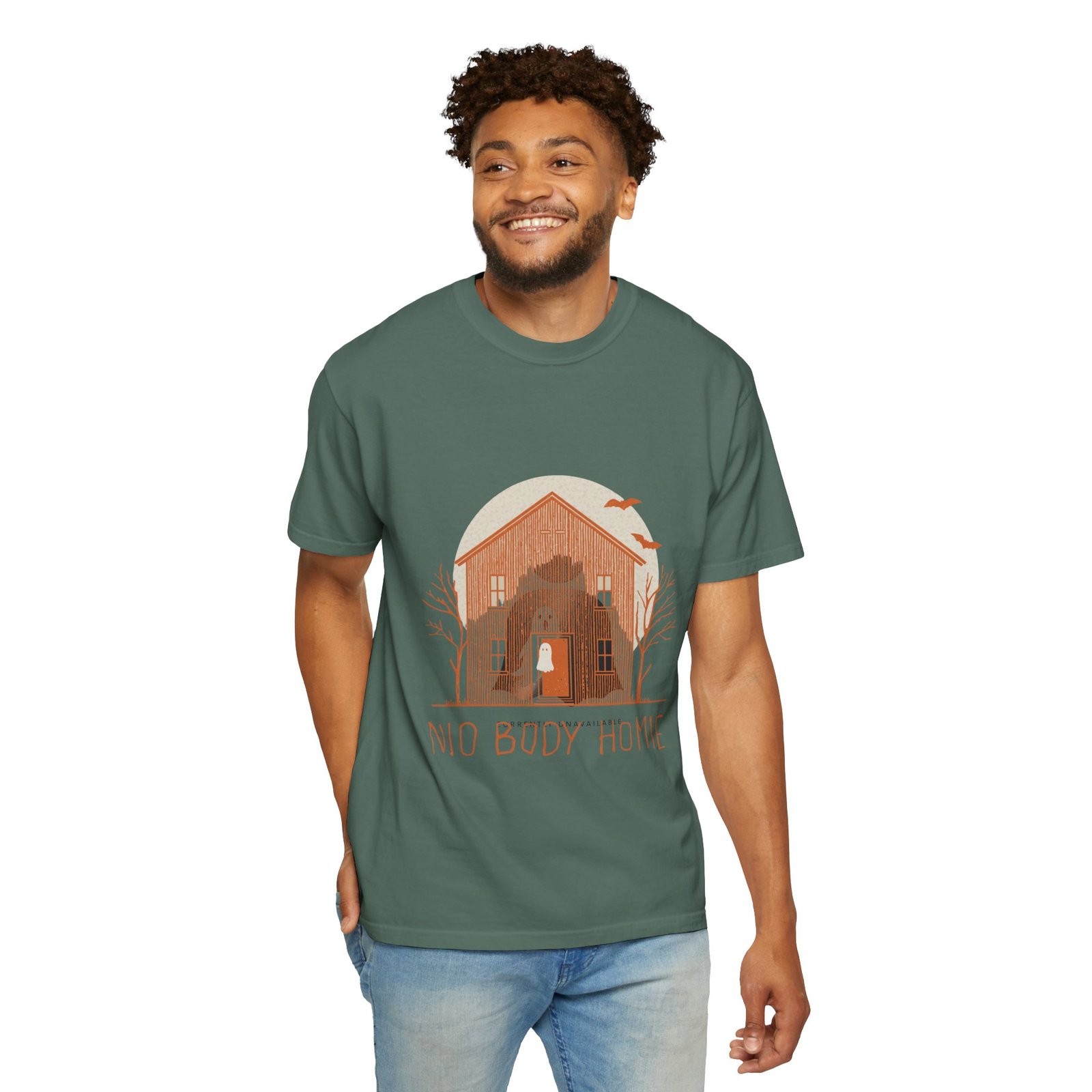 No Body Home T-Shirt – Funny Ghost Haunted House Halloween Tee - Image 13