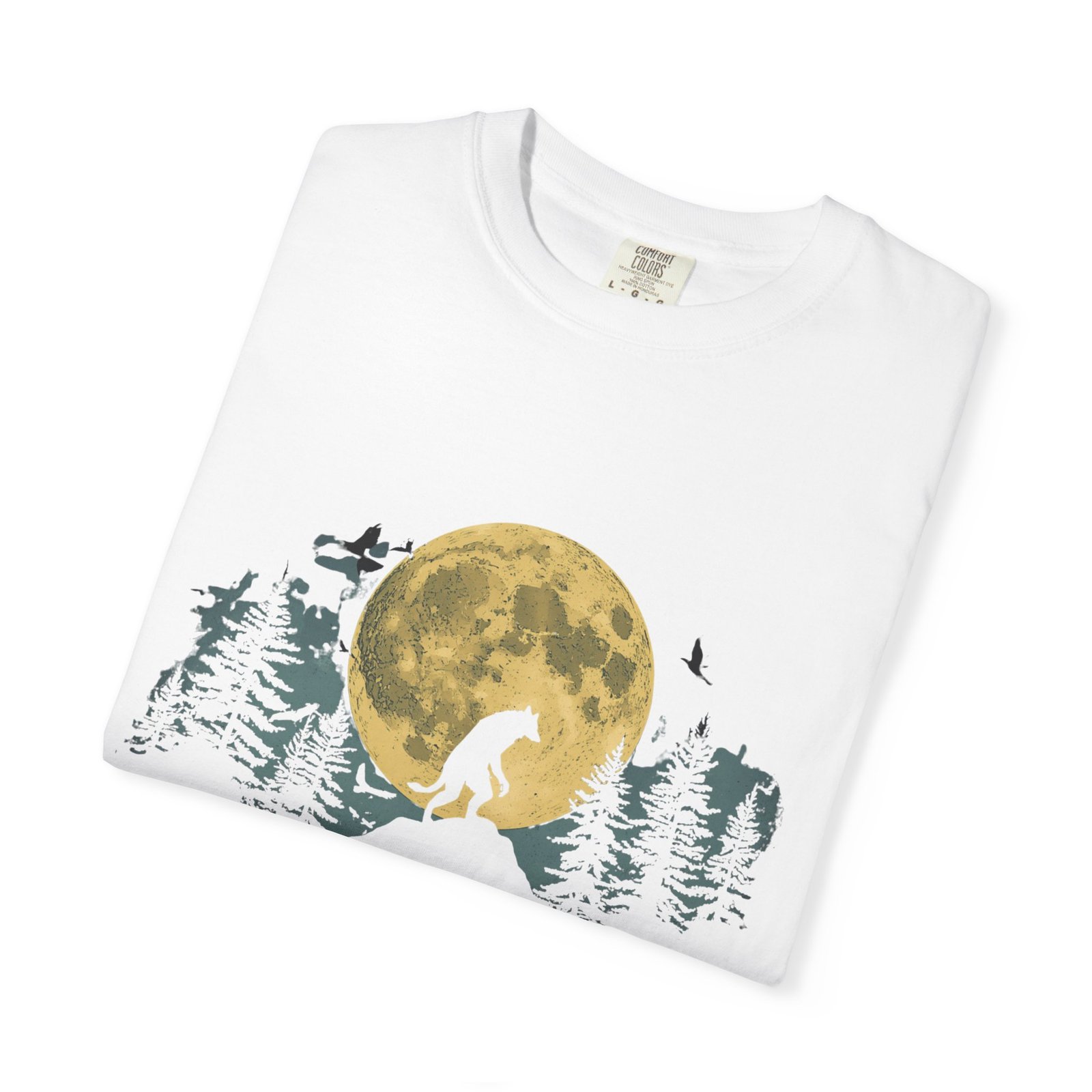 Never Trust The Full Moon Werewolf Graphic T-Shirt | Vintage Horror Moon Tee - Image 3