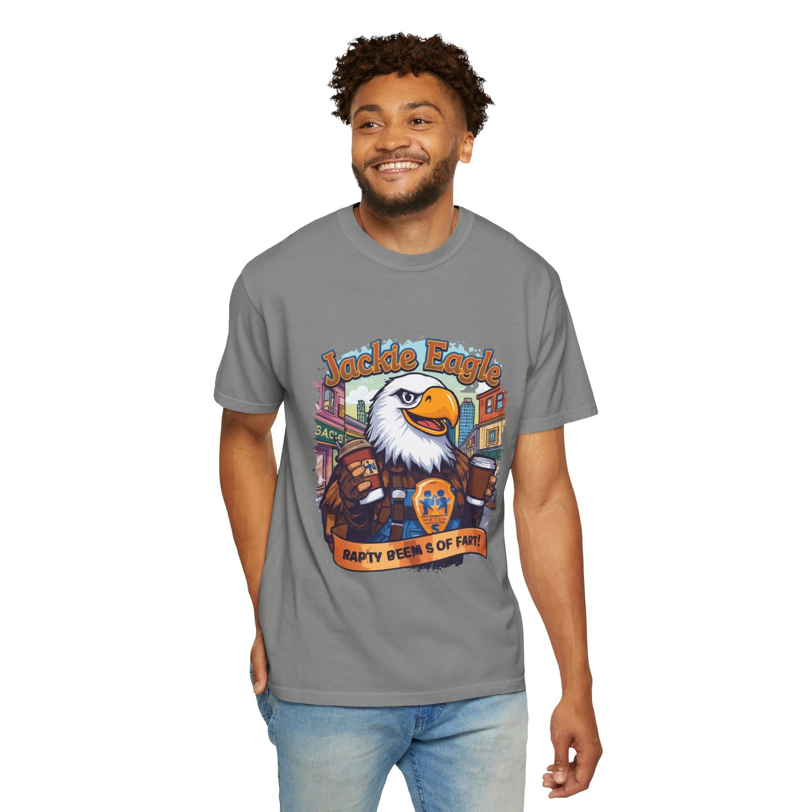 Jackle Eagle 'Party Veers 5 Of Part' Graphic T-Shirt — Vintage Eagle Brewery Design - Image 34