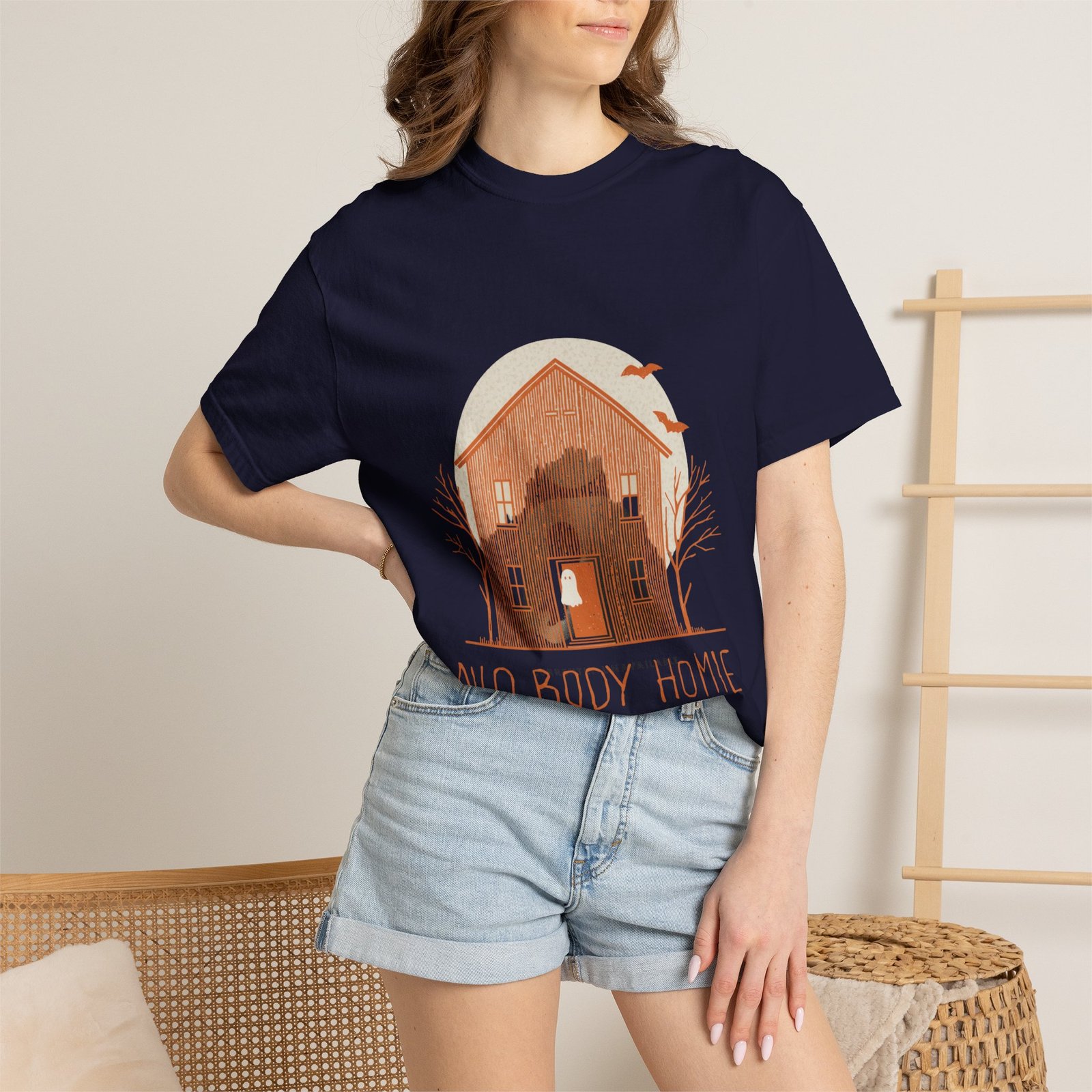 No Body Home T-Shirt – Funny Ghost Haunted House Halloween Tee - Image 18