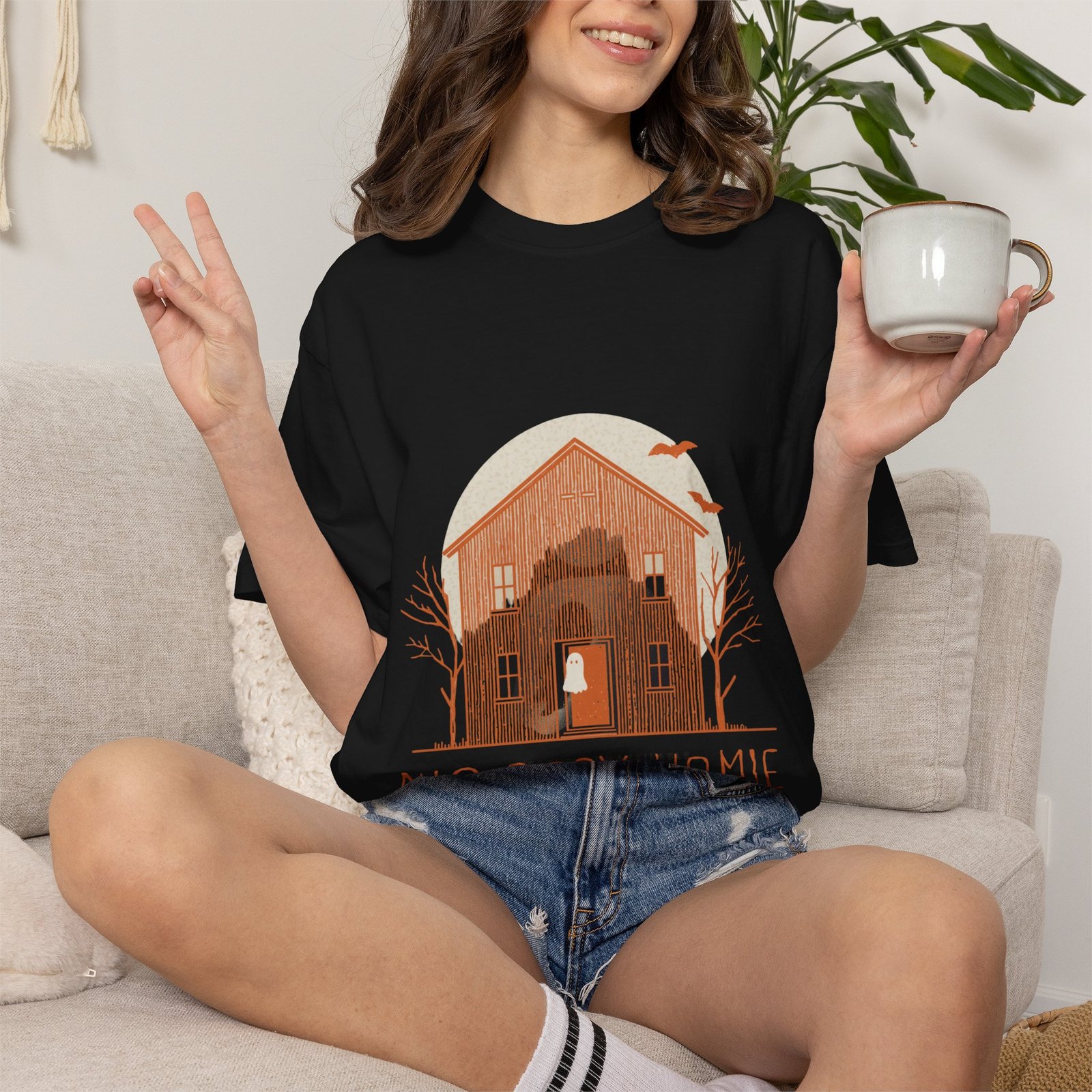 No Body Home T-Shirt – Funny Ghost Haunted House Halloween Tee - Image 33