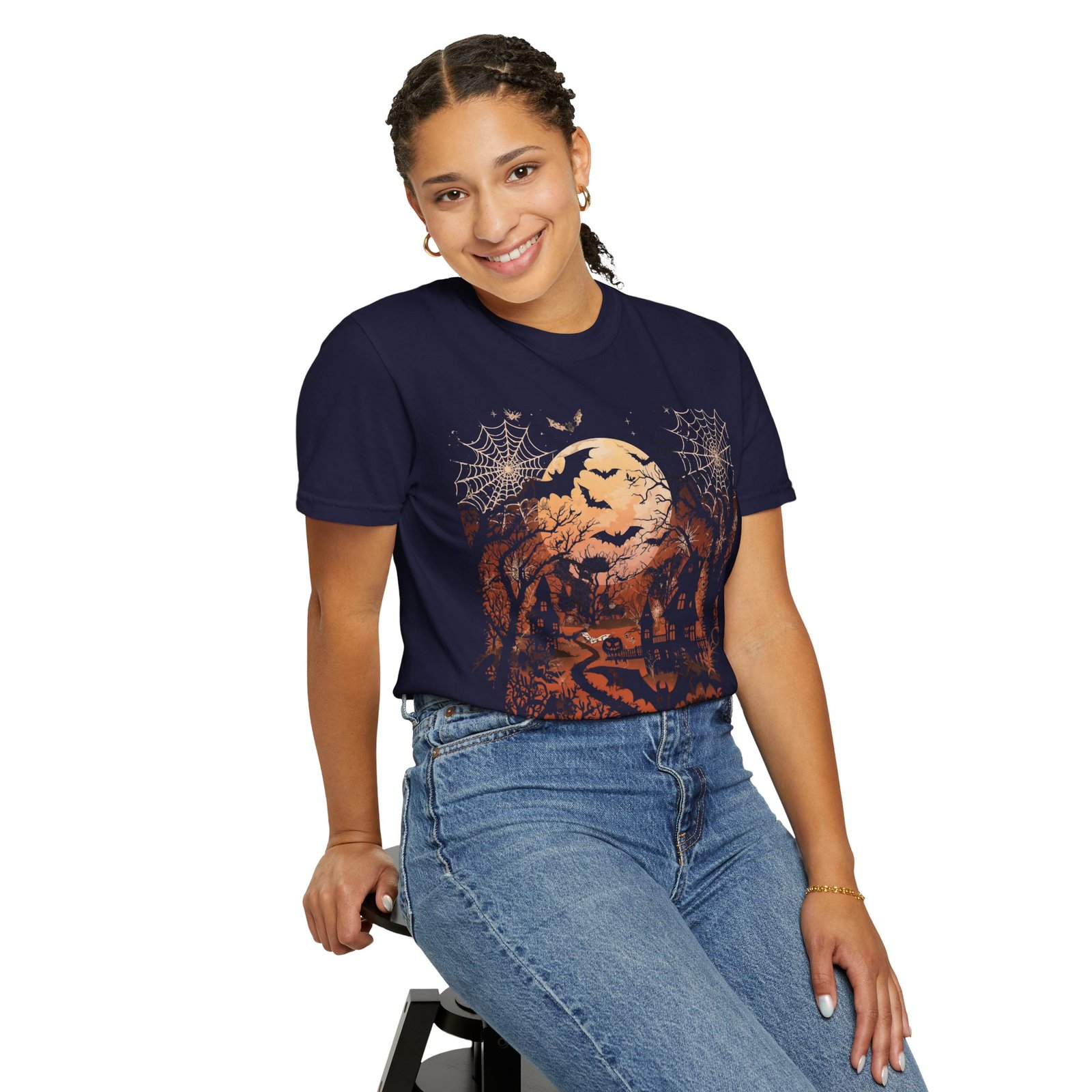 Autumn Moon Cottage T-Shirt - Image 6