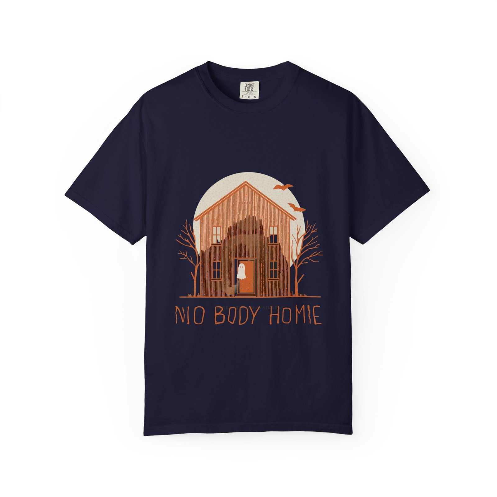 No Body Home T-Shirt – Funny Ghost Haunted House Halloween Tee - Image 15