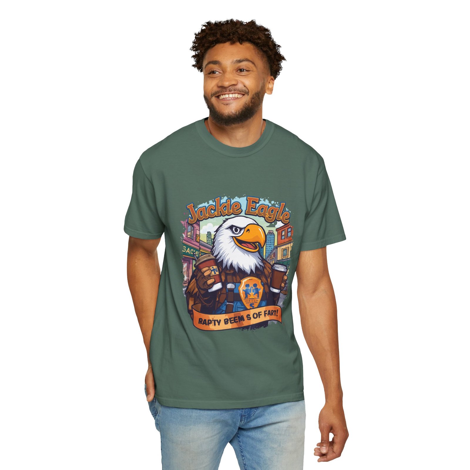 Jackle Eagle 'Party Veers 5 Of Part' Graphic T-Shirt — Vintage Eagle Brewery Design - Image 13