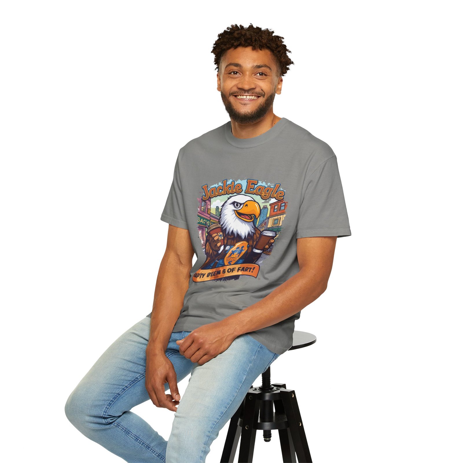 Jackle Eagle 'Party Veers 5 Of Part' Graphic T-Shirt — Vintage Eagle Brewery Design - Image 35