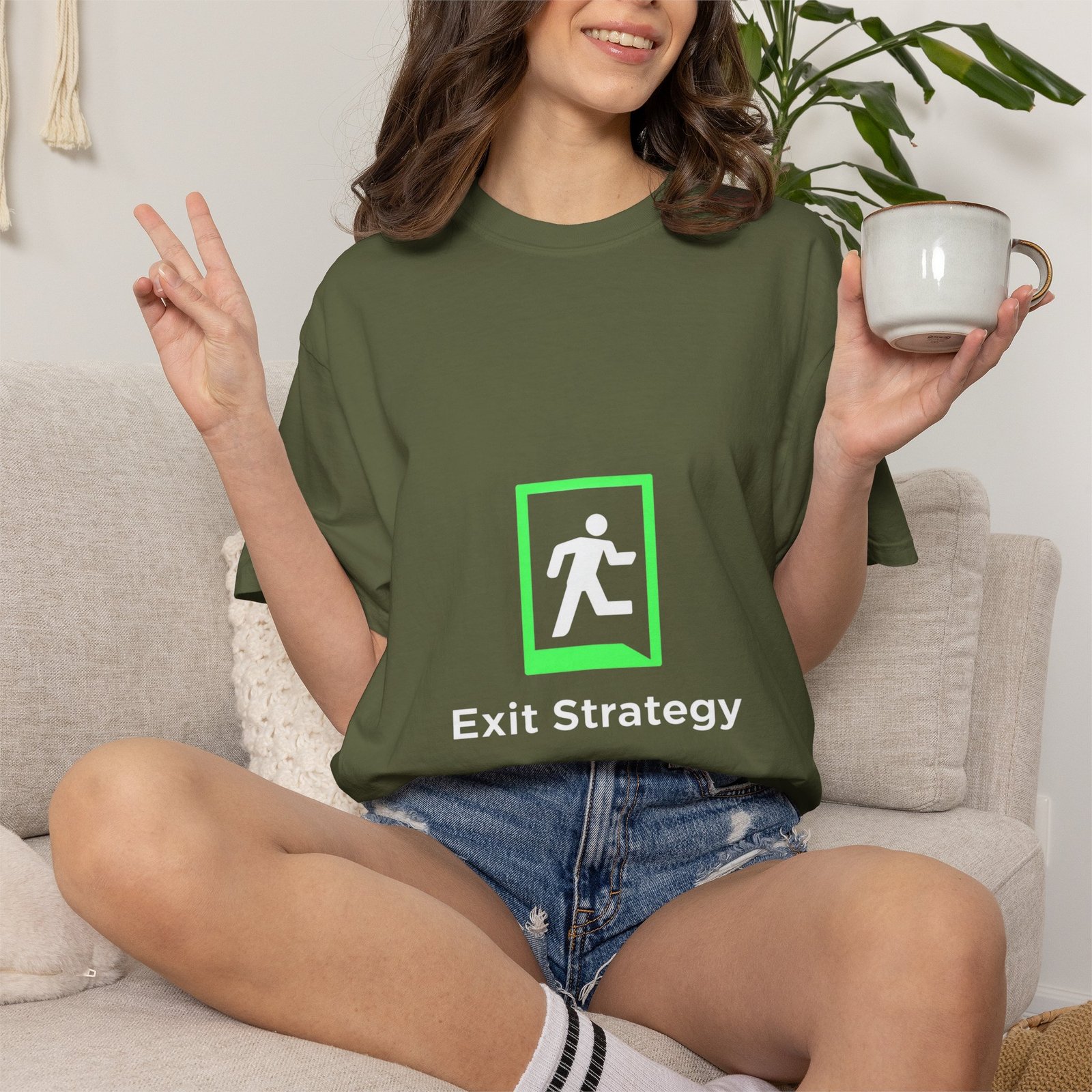 Neon Rectangle Minimalist T-Shirt - Image 6