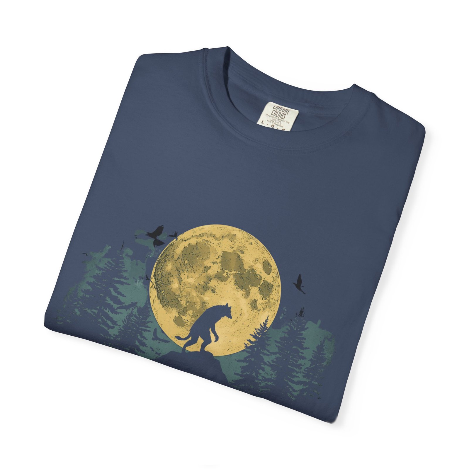 Never Trust The Full Moon Werewolf Graphic T-Shirt | Vintage Horror Moon Tee - Image 12