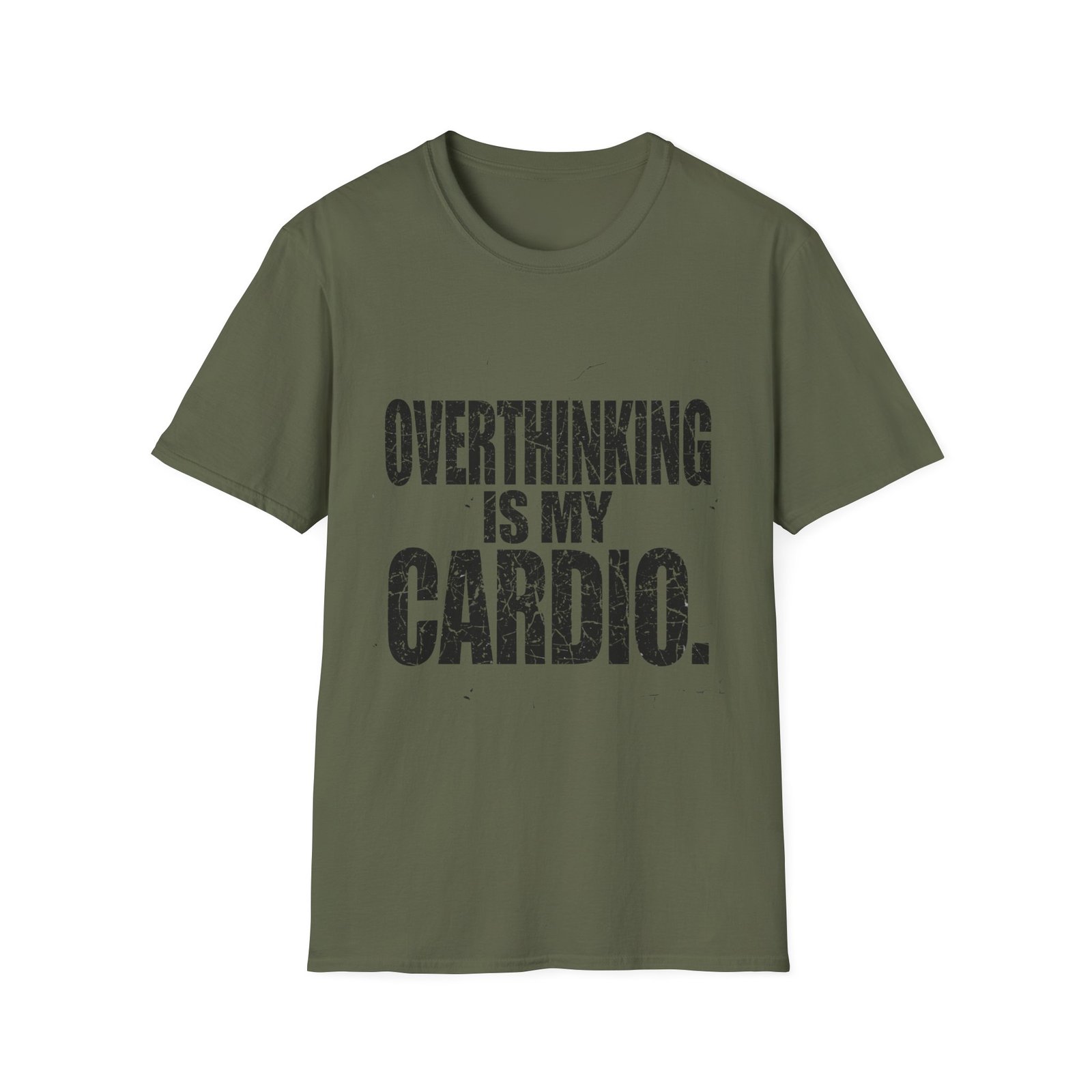 Overthinking Is My Cardio T-Shirt – Funny Introvert Graphic Tee - Image 12
