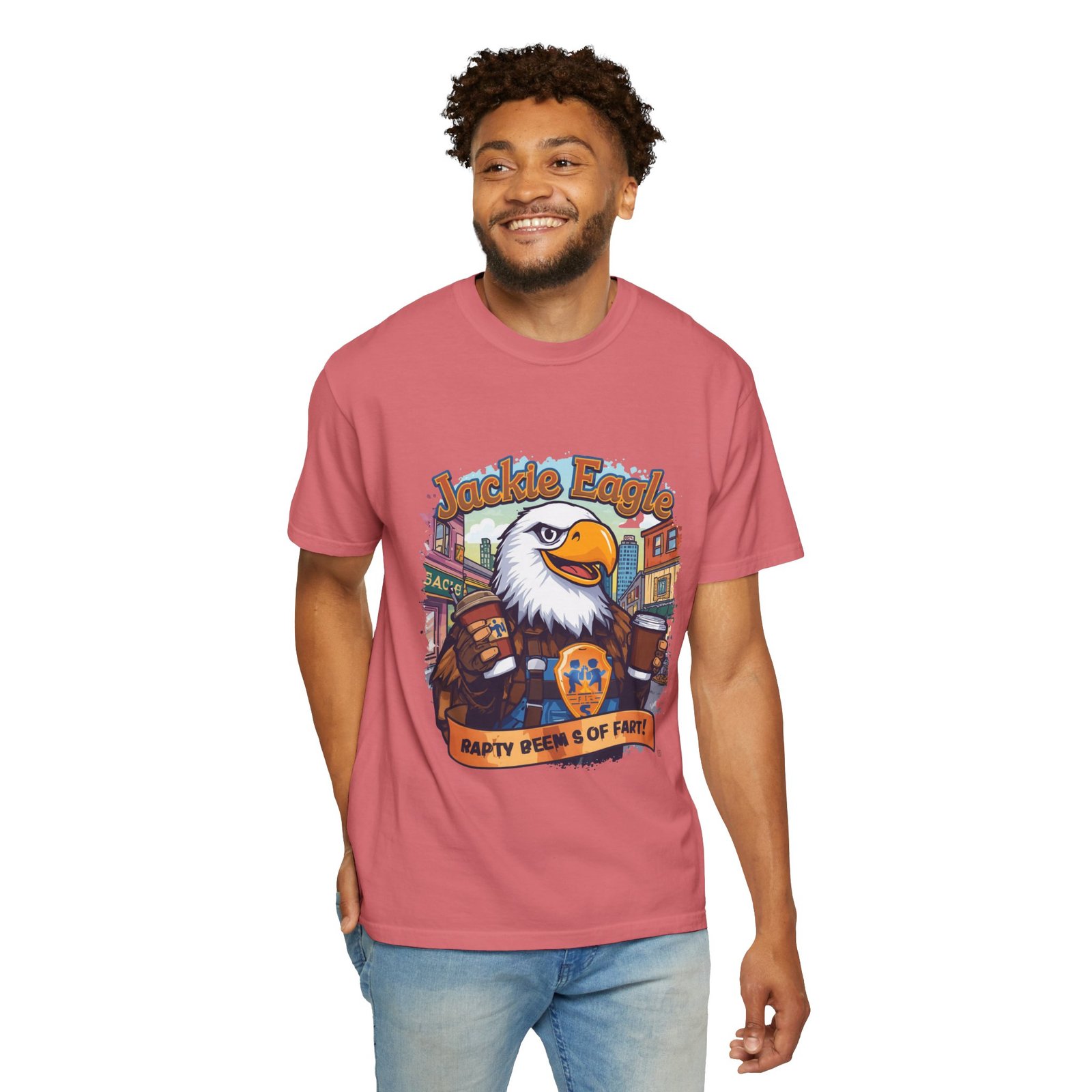 Jackle Eagle 'Party Veers 5 Of Part' Graphic T-Shirt — Vintage Eagle Brewery Design - Image 69