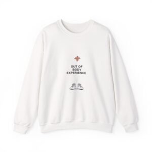 Out of Body Experience Crewneck Sweatshirt — Minimal Spiritual Graphic Pullover