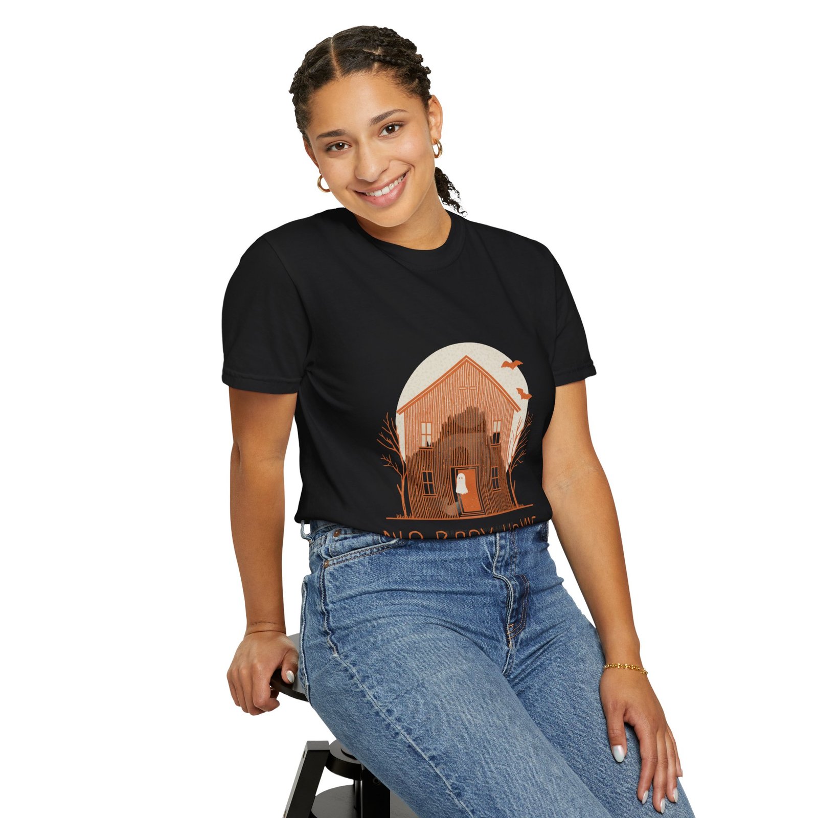 No Body Home T-Shirt – Funny Ghost Haunted House Halloween Tee - Image 35