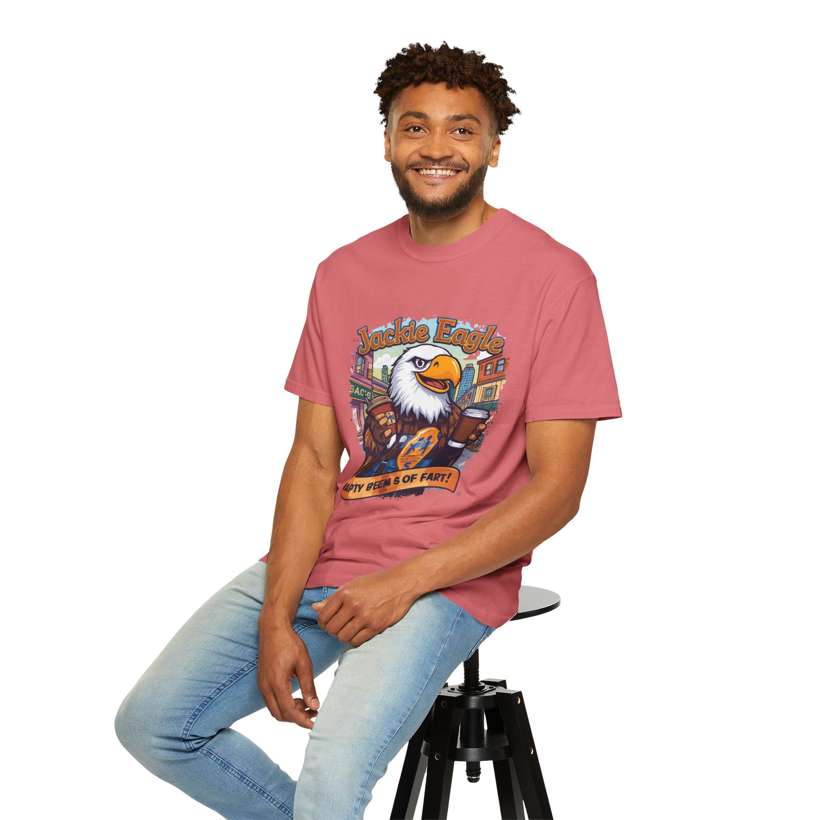 Jackle Eagle 'Party Veers 5 Of Part' Graphic T-Shirt — Vintage Eagle Brewery Design - Image 70