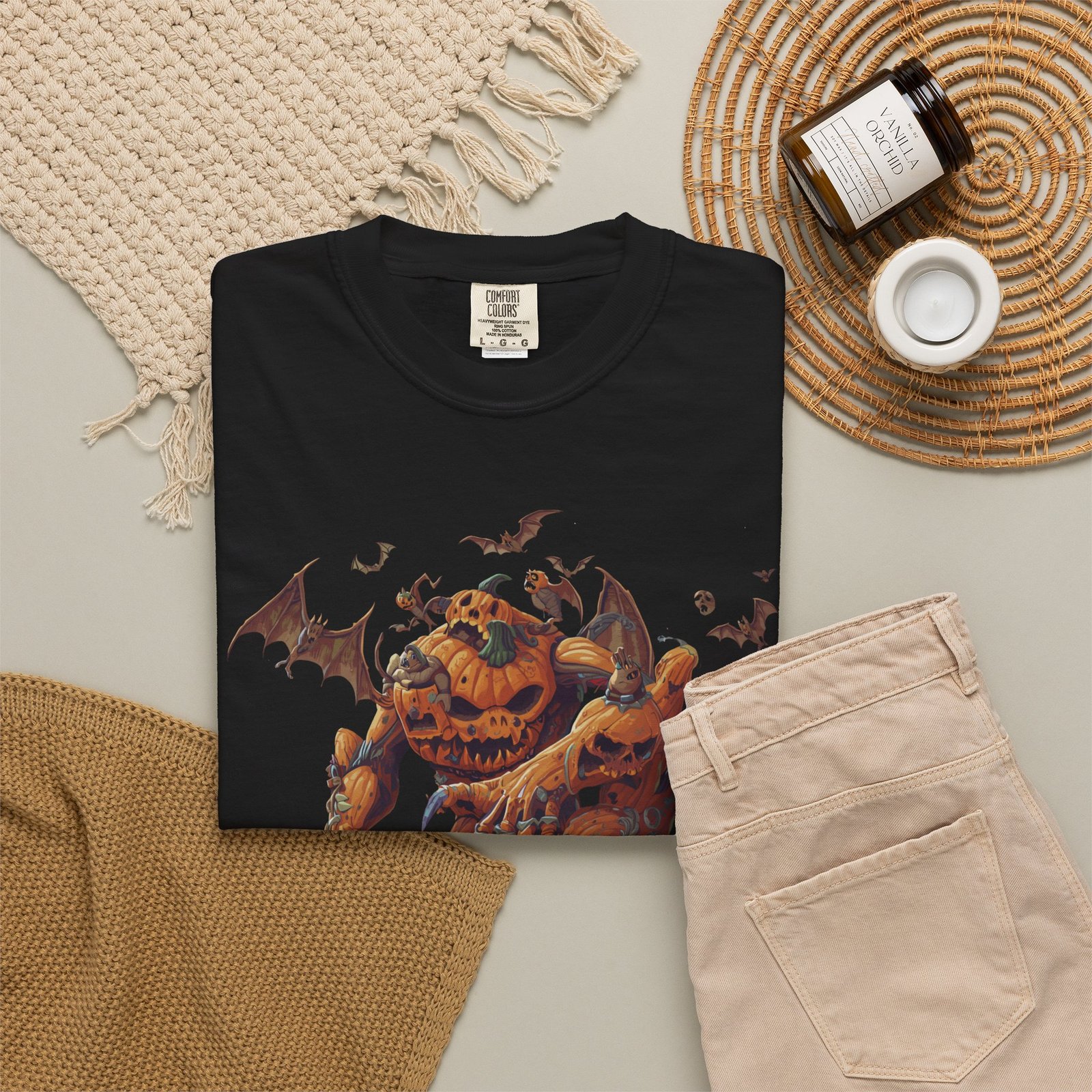 Halloween Pumpkin Monster T-Shirt - Image 29