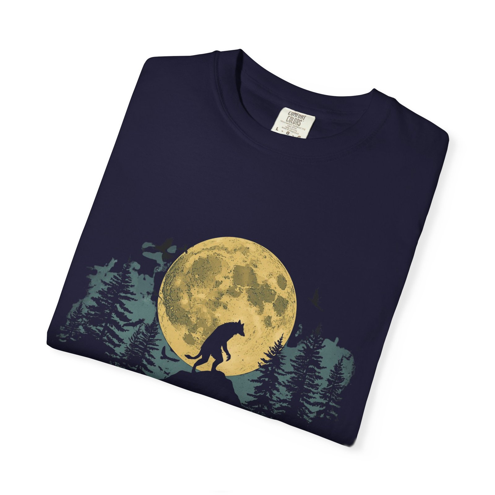 Never Trust The Full Moon Werewolf Graphic T-Shirt | Vintage Horror Moon Tee - Image 20