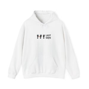 Last Seen Pawprints Hoodie — Cute Pet Memorial / Missing Pet Tribute Sweatshirt