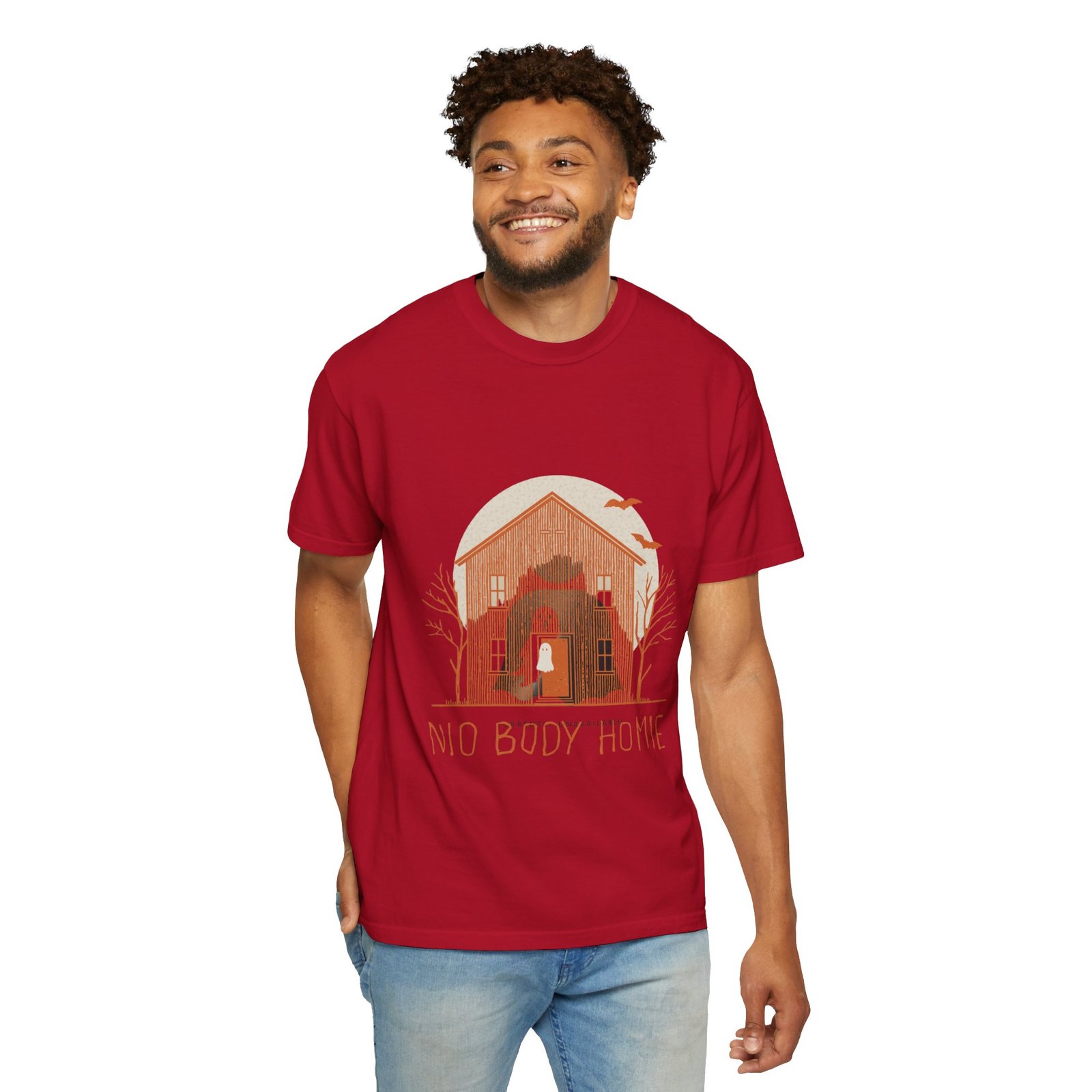 No Body Home T-Shirt – Funny Ghost Haunted House Halloween Tee - Image 41
