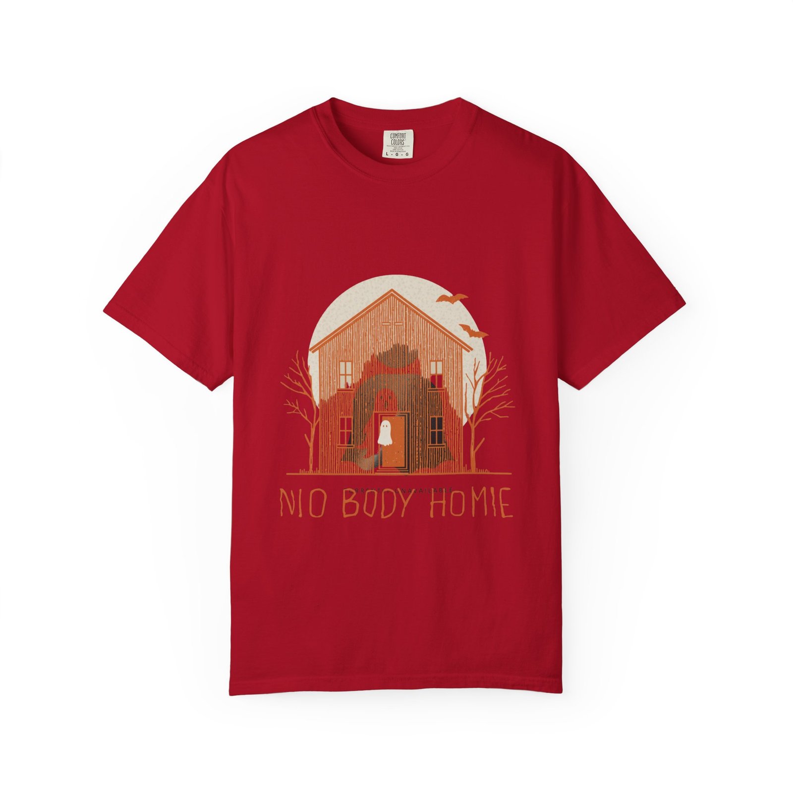 No Body Home T-Shirt – Funny Ghost Haunted House Halloween Tee - Image 36