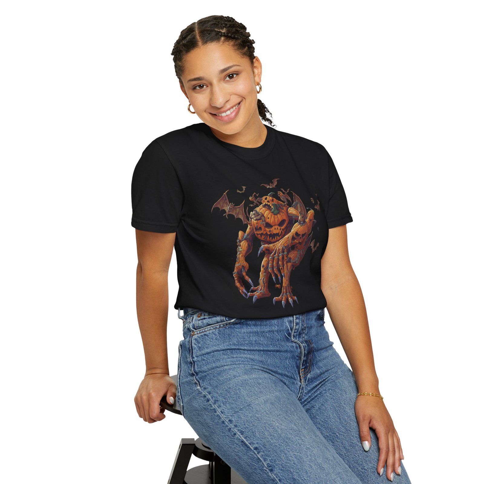 Halloween Pumpkin Monster T-Shirt - Image 26