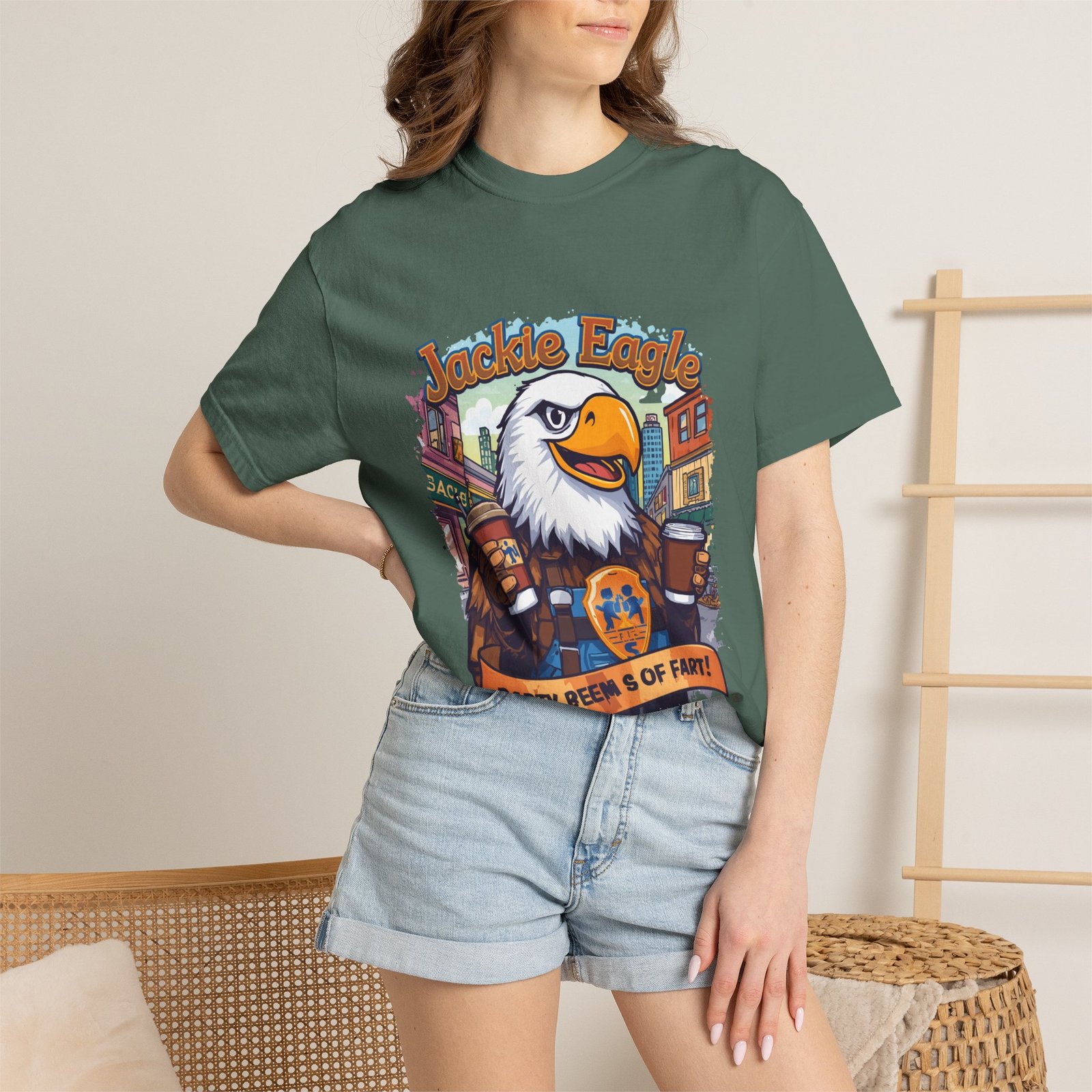 Jackle Eagle 'Party Veers 5 Of Part' Graphic T-Shirt — Vintage Eagle Brewery Design - Image 11