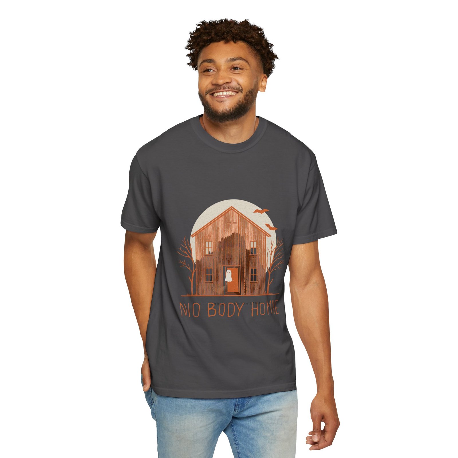 No Body Home T-Shirt – Funny Ghost Haunted House Halloween Tee - Image 27