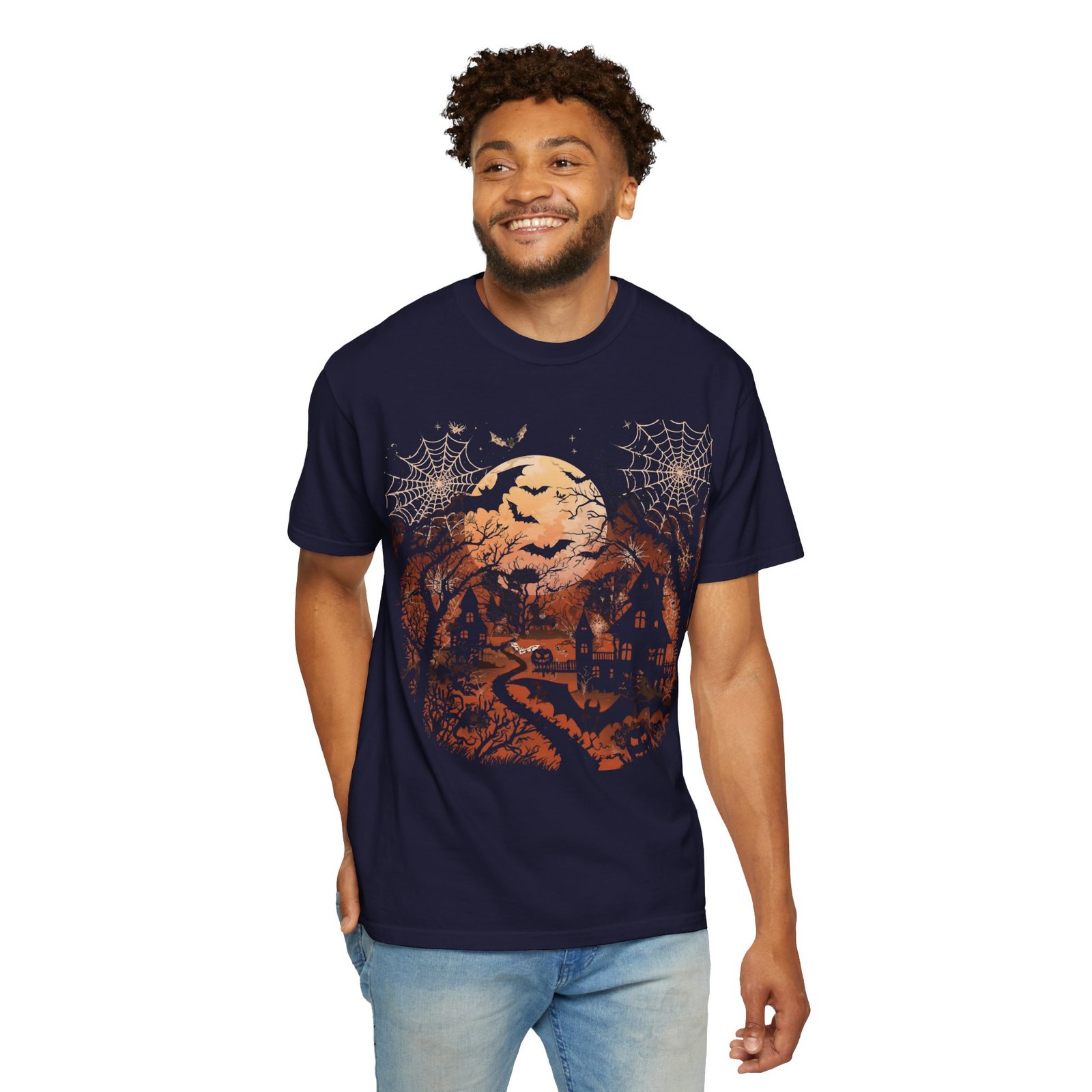 Autumn Moon Cottage T-Shirt - Image 8